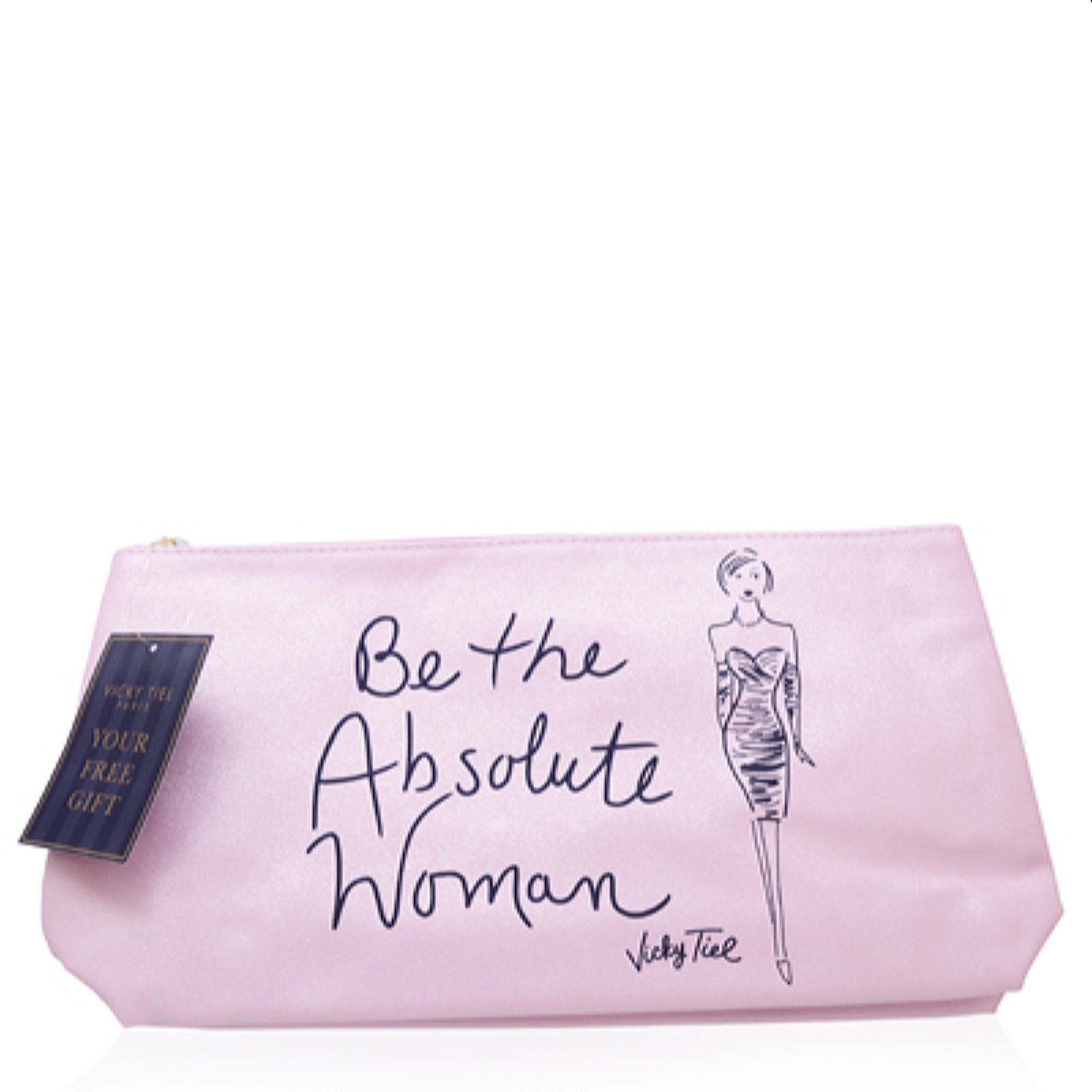 Vicky Tiel Pink Cosmetic Bag Vicky Tiel 603531000961