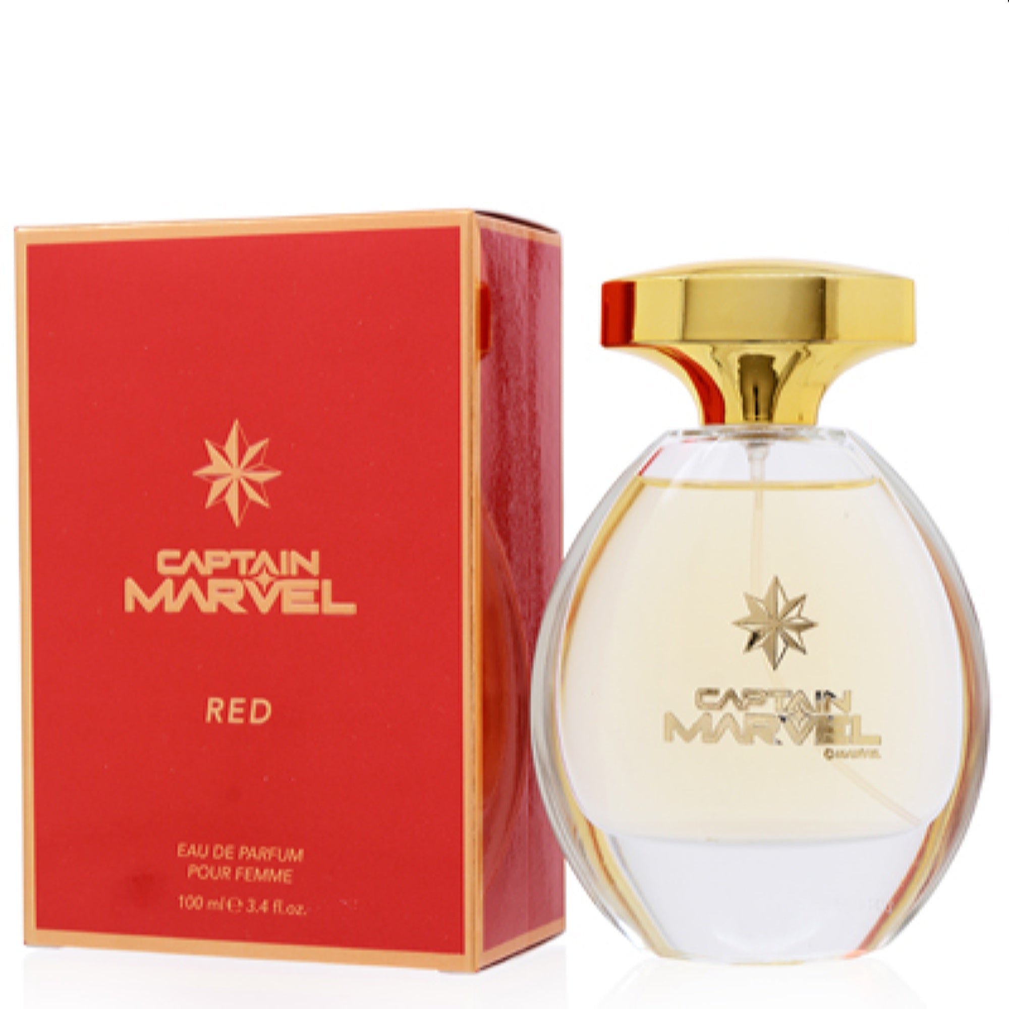 Marvel Women's Marvel Captain Marvel Red Marvel Edp Spray 3.4 Oz (100 Ml) 810876037662