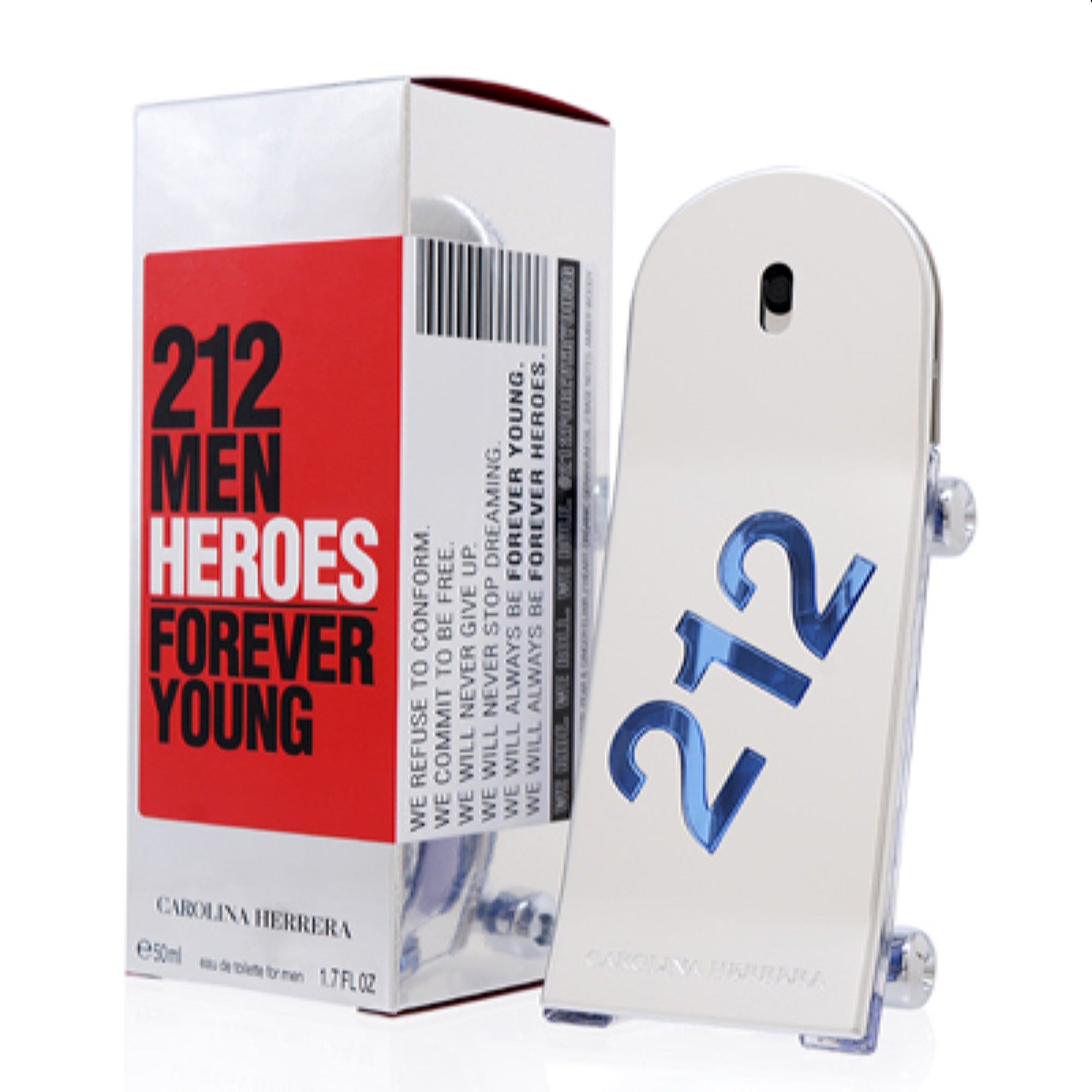 Carolina Herrera Men's 212 Men Heroes Forever Young Carolina Herrera Edt Spray 1.7 Oz (50 Ml) 8411061974759