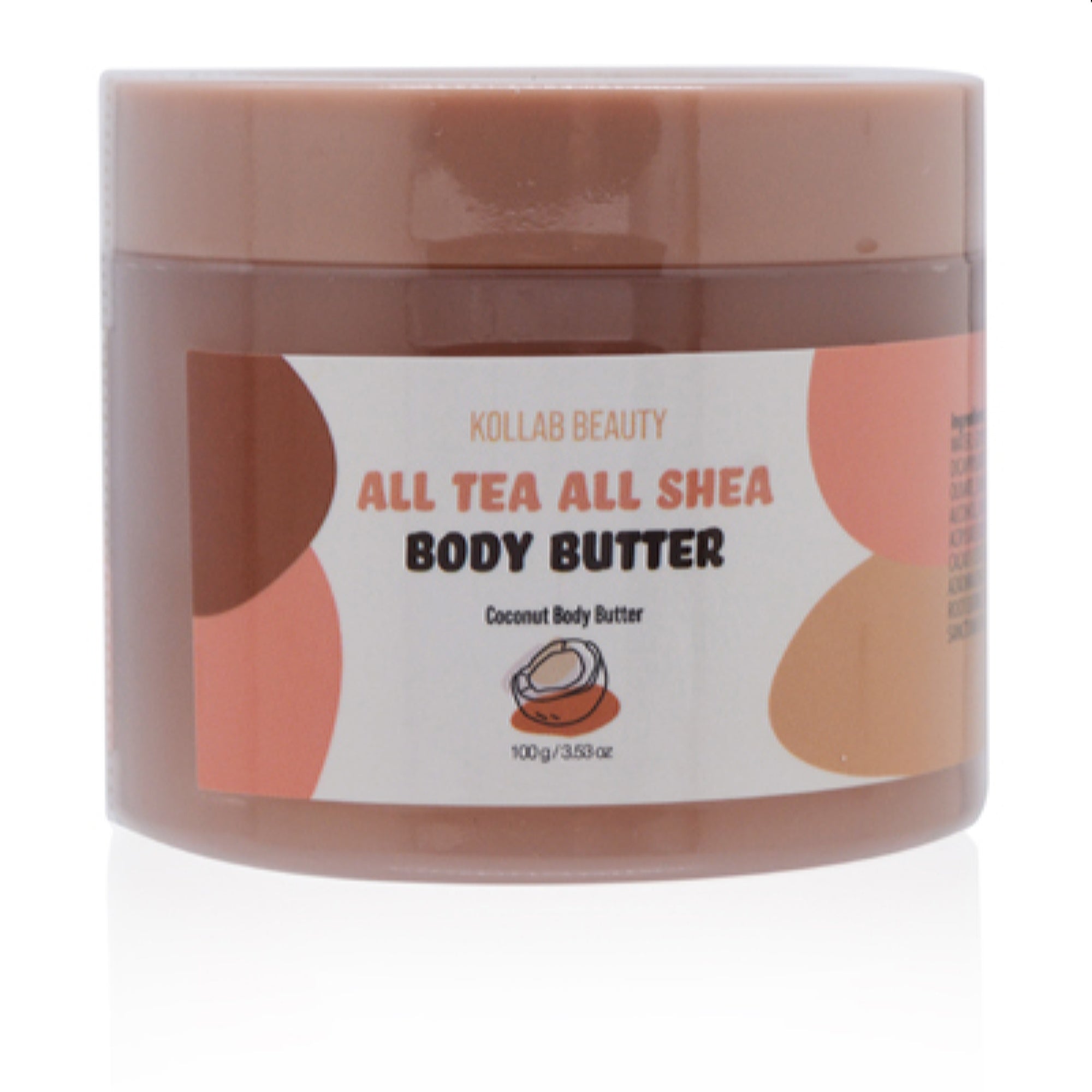 Kollab Women's Kollab All Tea All Shea Coconut Body Butter 3.5 Oz (100 Ml) 850031495074