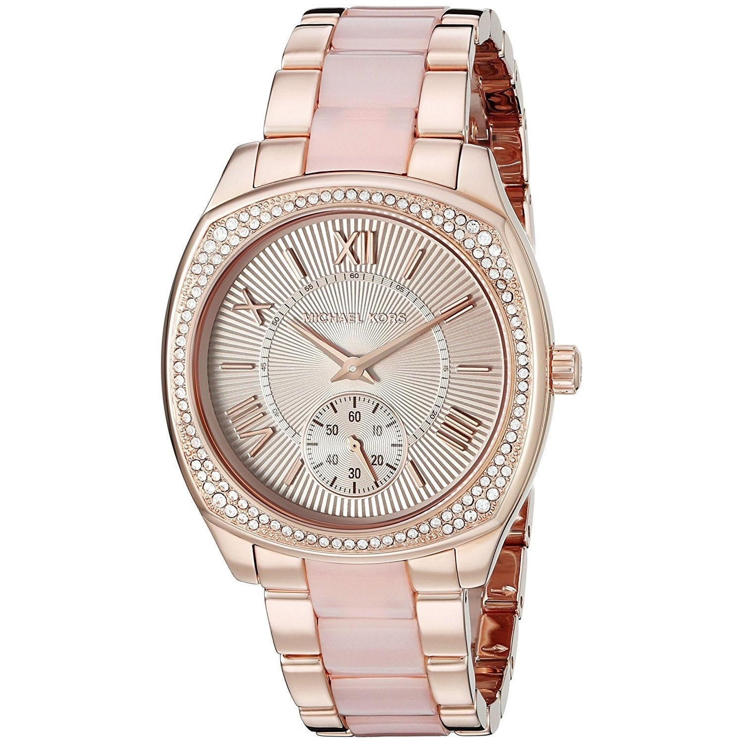 Michael Kors Quartz Crystal Rose-Tone Dial Women's Watch MK6135