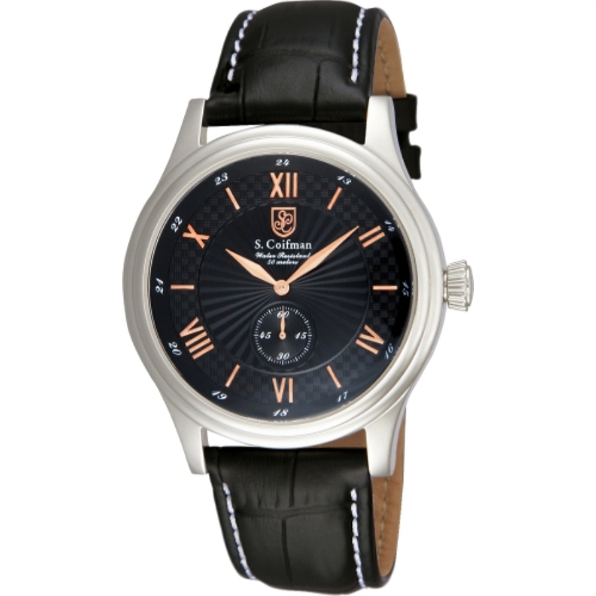 S. Coifman Quartz Black Dial Men's Watch SC0291