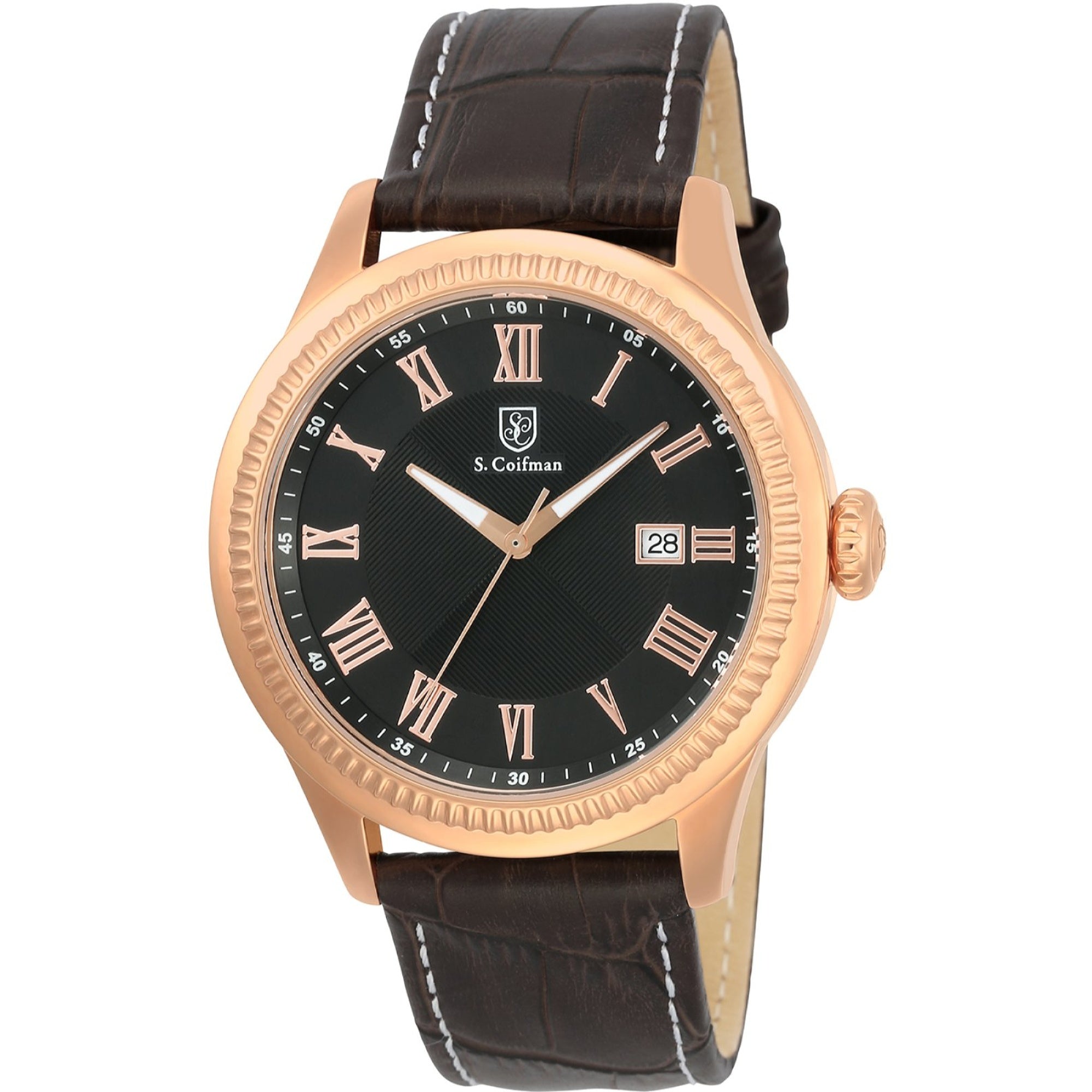 S. Coifman Quartz Black Dial Men's Watch SC0394