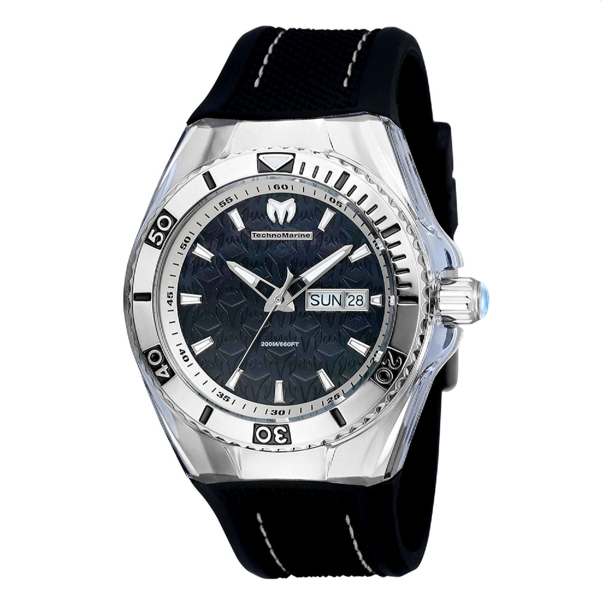TechnoMarine Quartz Monogram Black Dial Men's Watch TM-115212