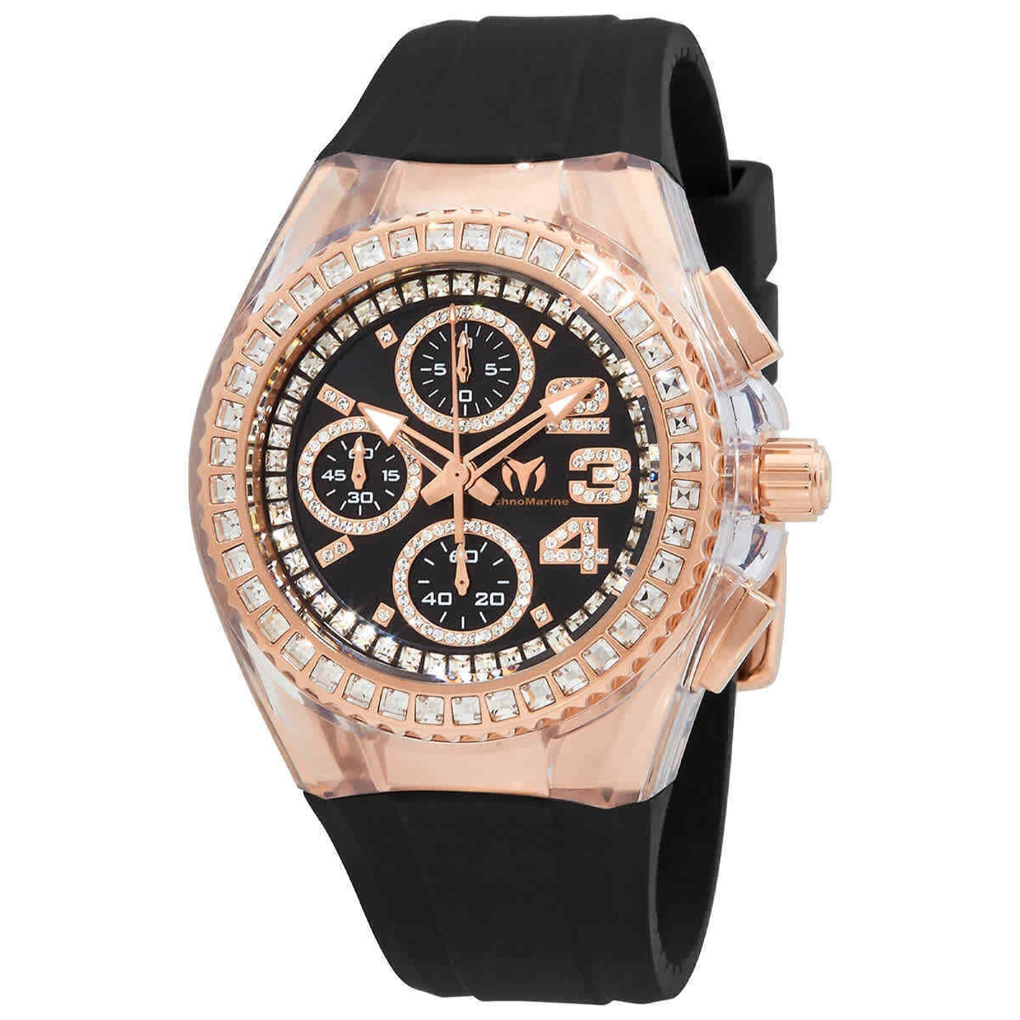 TechnoMarine Quartz Glitz Silver Dial Women's Watch TM-121051