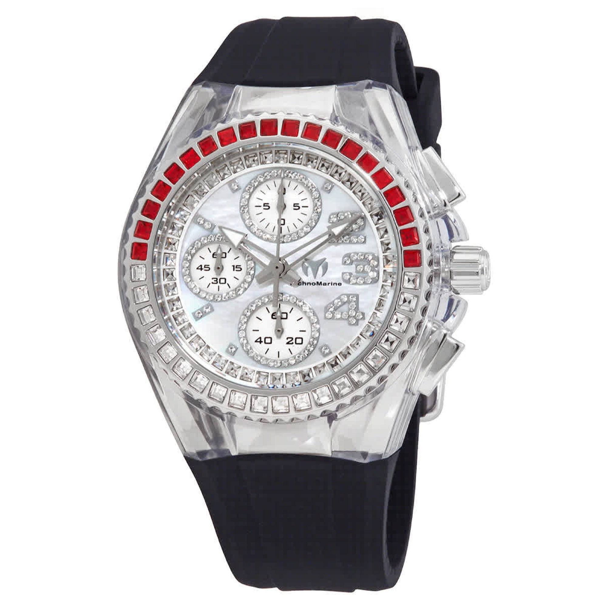TechnoMarine  Quartz Glitz Silver Dial Women's Watch TM-121056