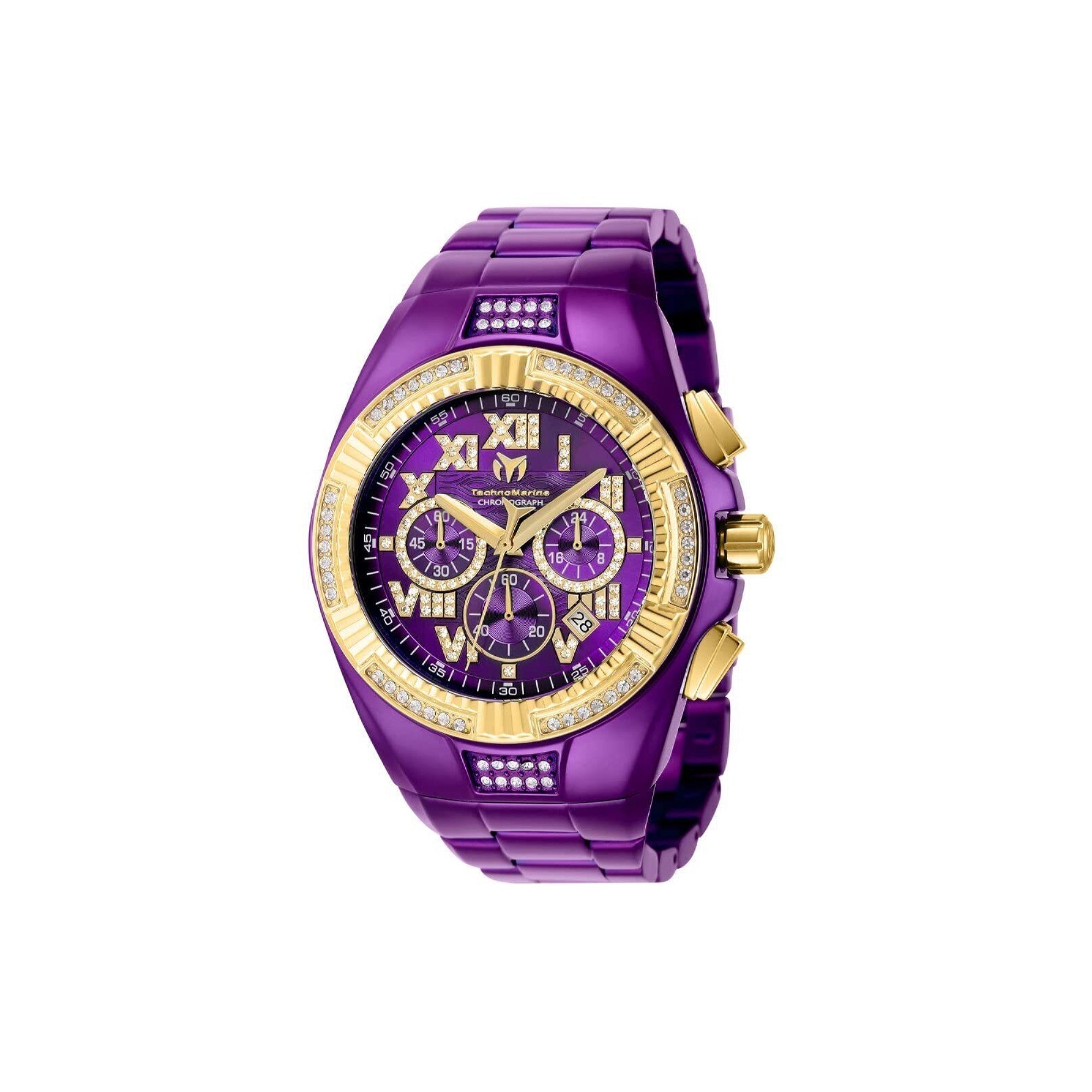 TechnoMarine Quartz Purple Dial Men's Watch TM-121235