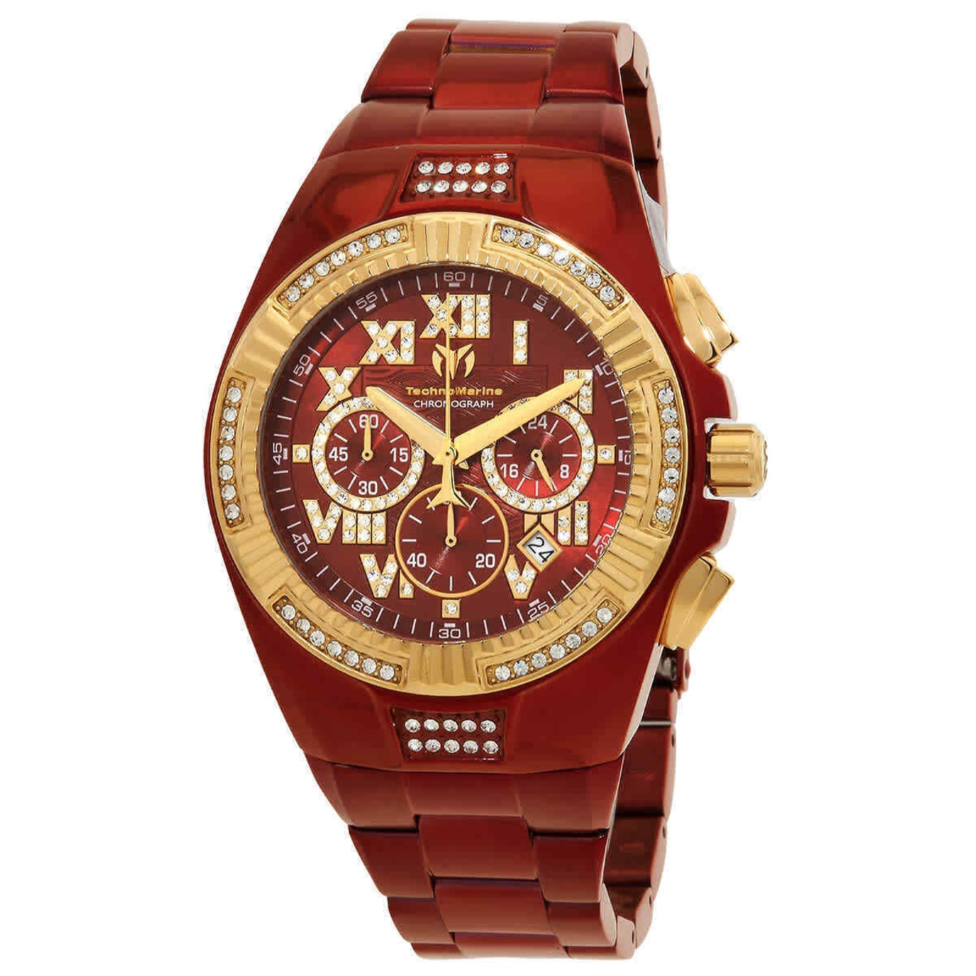 TechnoMarine Quartz Red Dial Men's Watch TM-121236