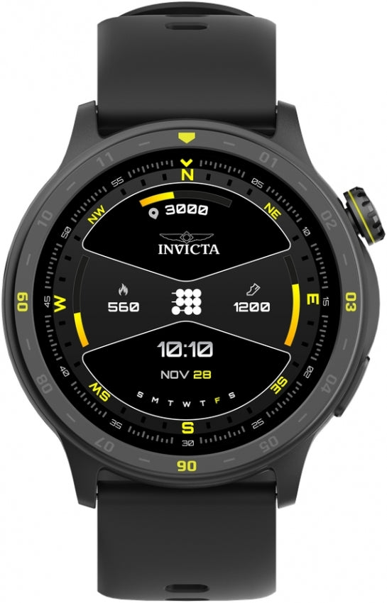 Invicta Quartz I-Tech Black Dial Unisex Smart Watch ITECH-001