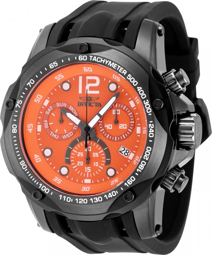 Invicta Quartz Speedway Orange Dial Men's Watch 48909
