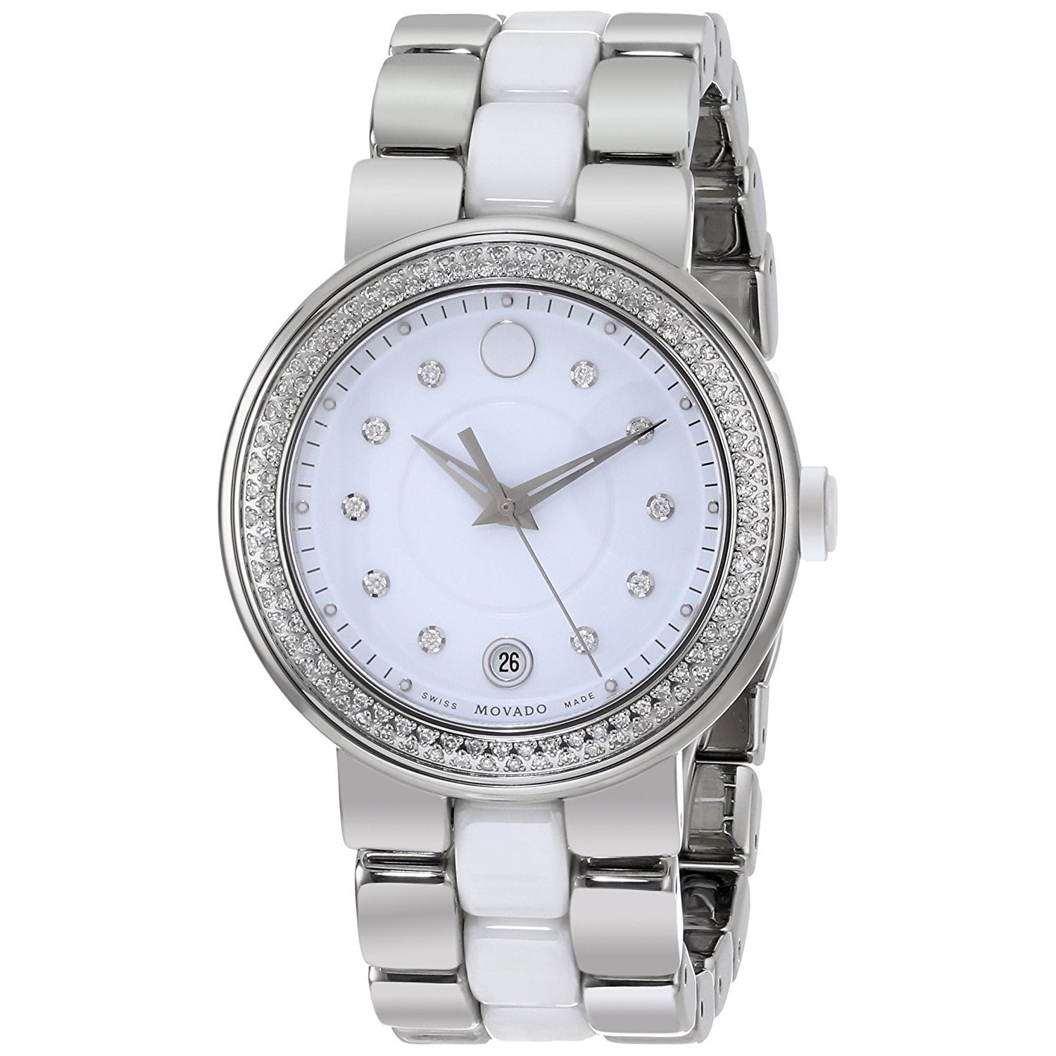 Movado Cerena Quartz Diamond White Dial Women's Watch 0606625