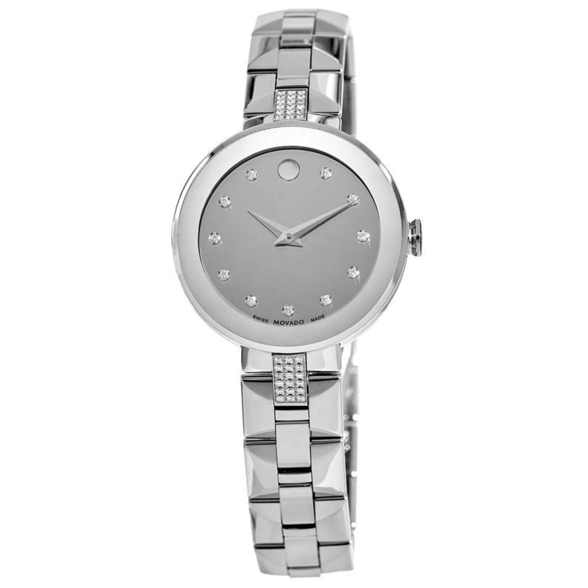 Movado Sapphire Quartz Silver Dial Women's Watch 0607193