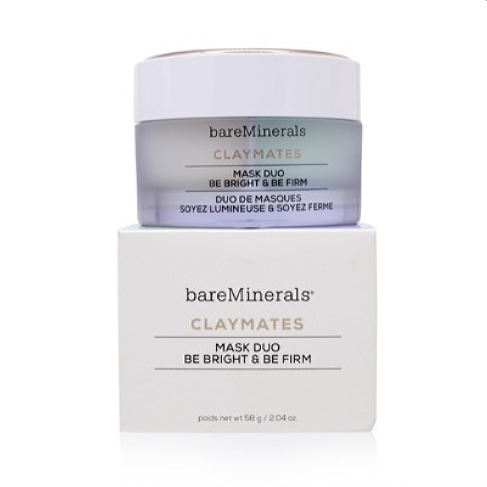 Bareminerals Bareminerals Claymates Mask Duo Be Bright & Be Pure 2.04 Oz (58 Ml) 098132520718