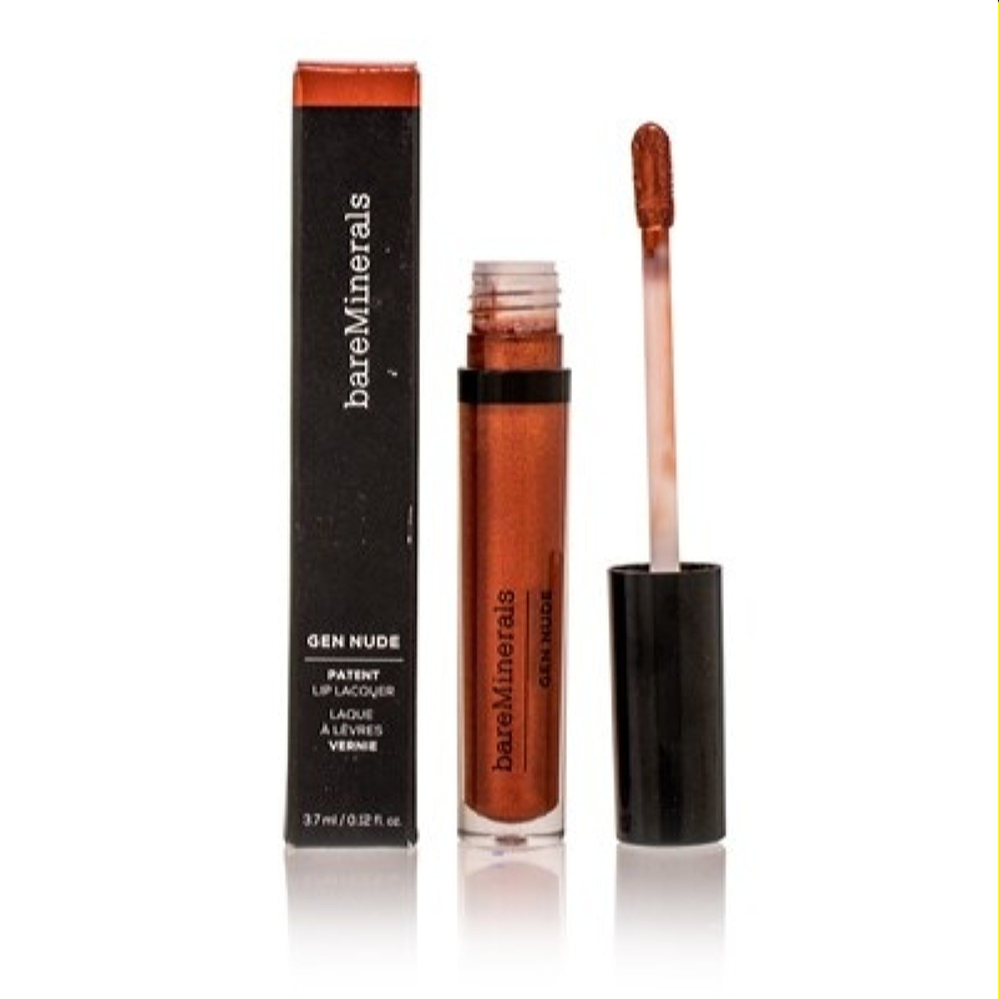 Bareminerals Bareminerals Gen Nude Patent Lip Lacquer Chocolate Diamond 0.12 Oz (3.7 Ml) 098132553501
