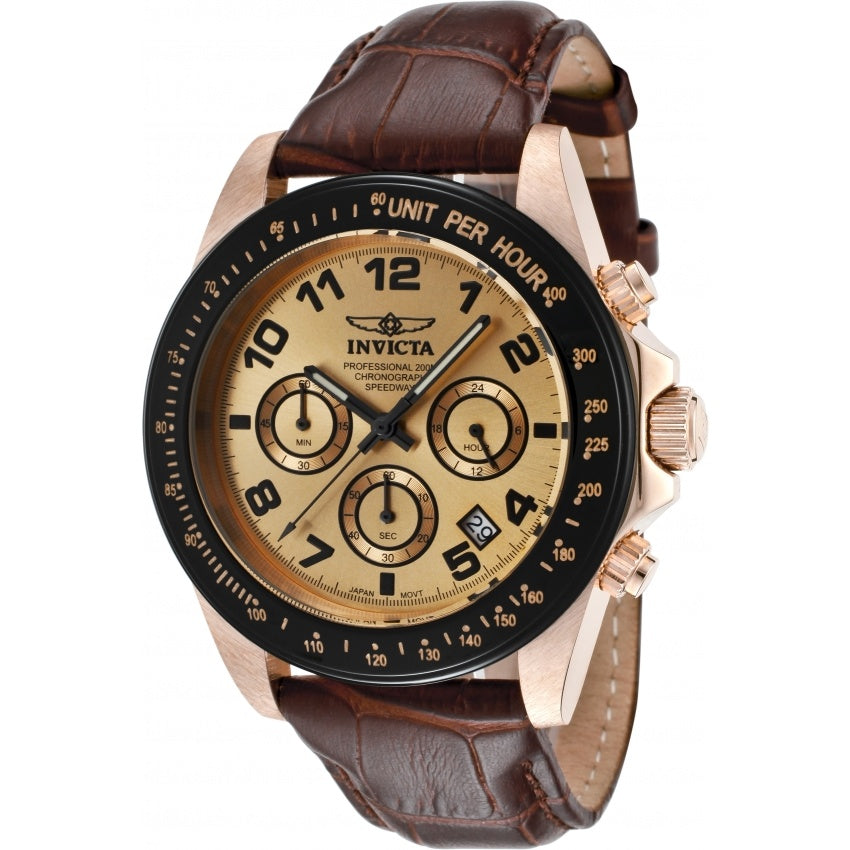 Invicta Speedway Quartz Chronograph Rose-Tone Dial Men's Watch 10711