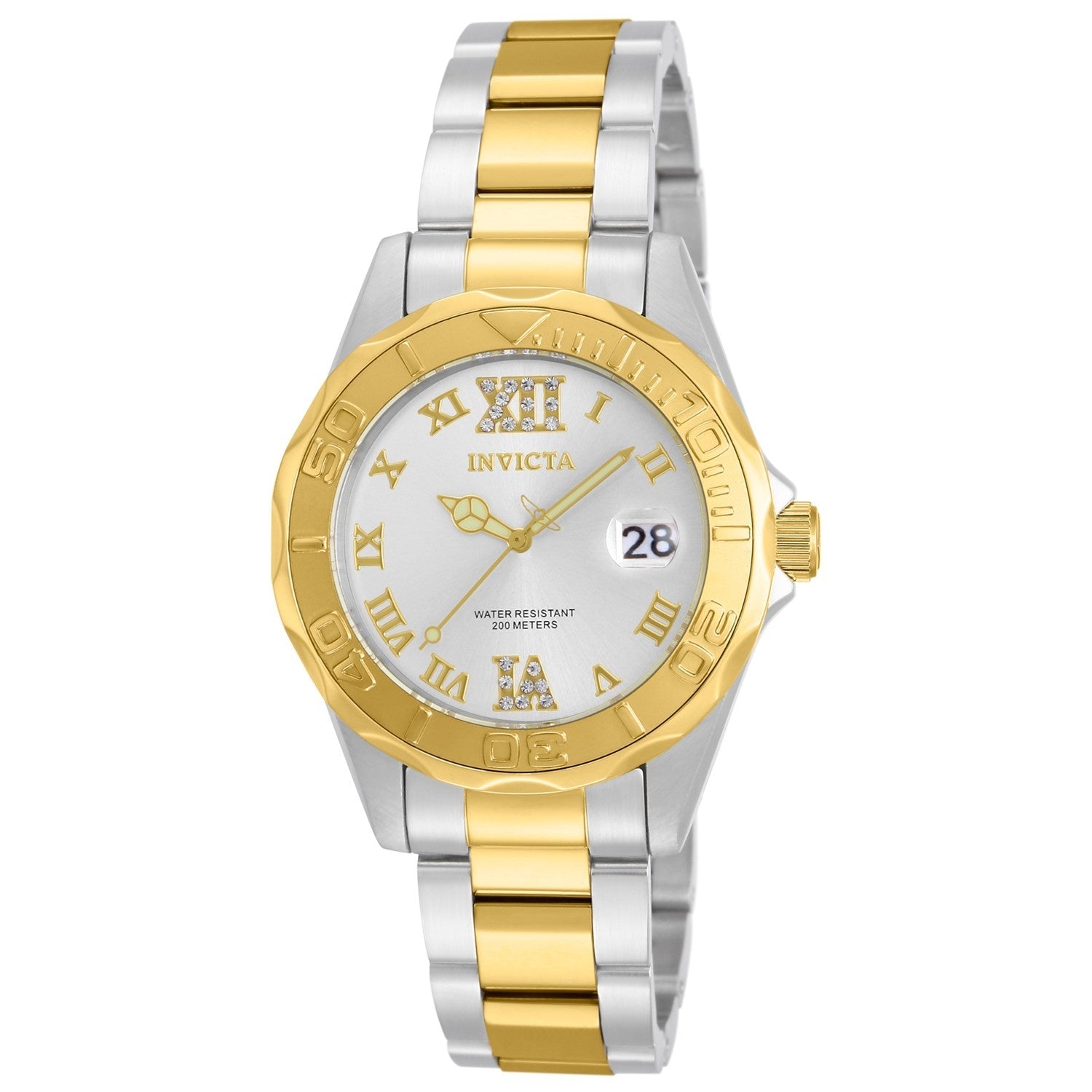 Invicta Pro Diver Quartz Silver Dial Women's Watch 12852