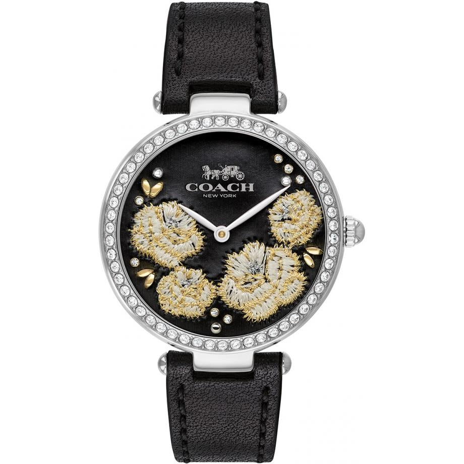Coach Park Quartz Crystal Black and Gold Dial Women's Watch 14503283
