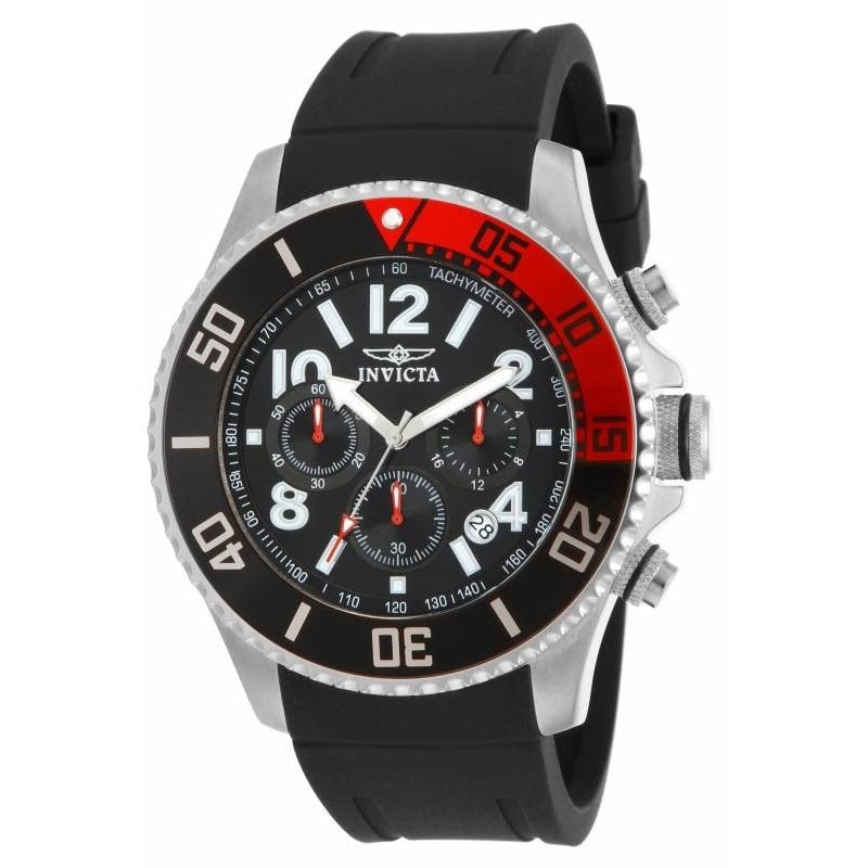 Invicta Pro Diver Quartz Chronograph Black Dial Men's Watch 15145