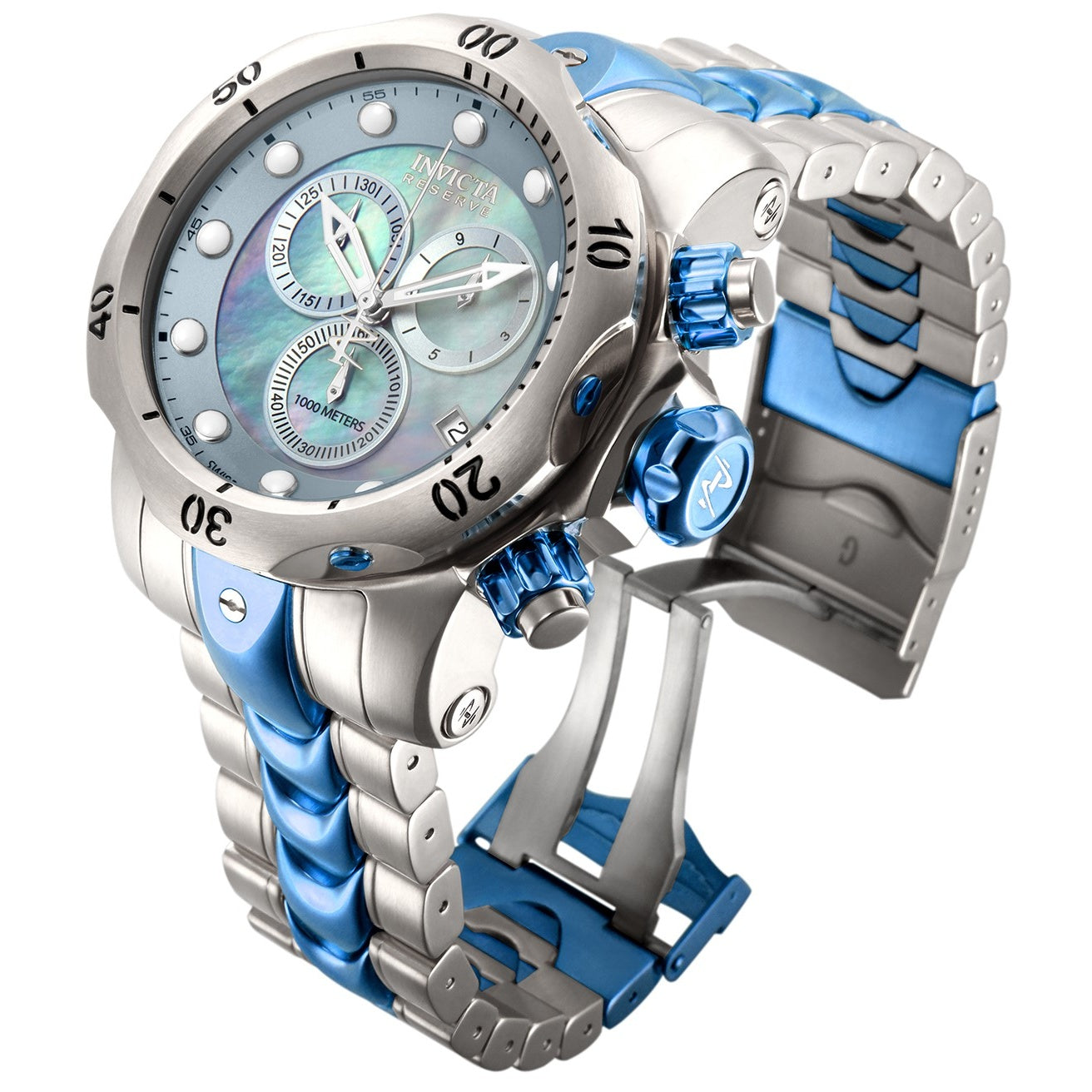 Invicta Venom Quartz Platinum Dial Men's Watch 15462