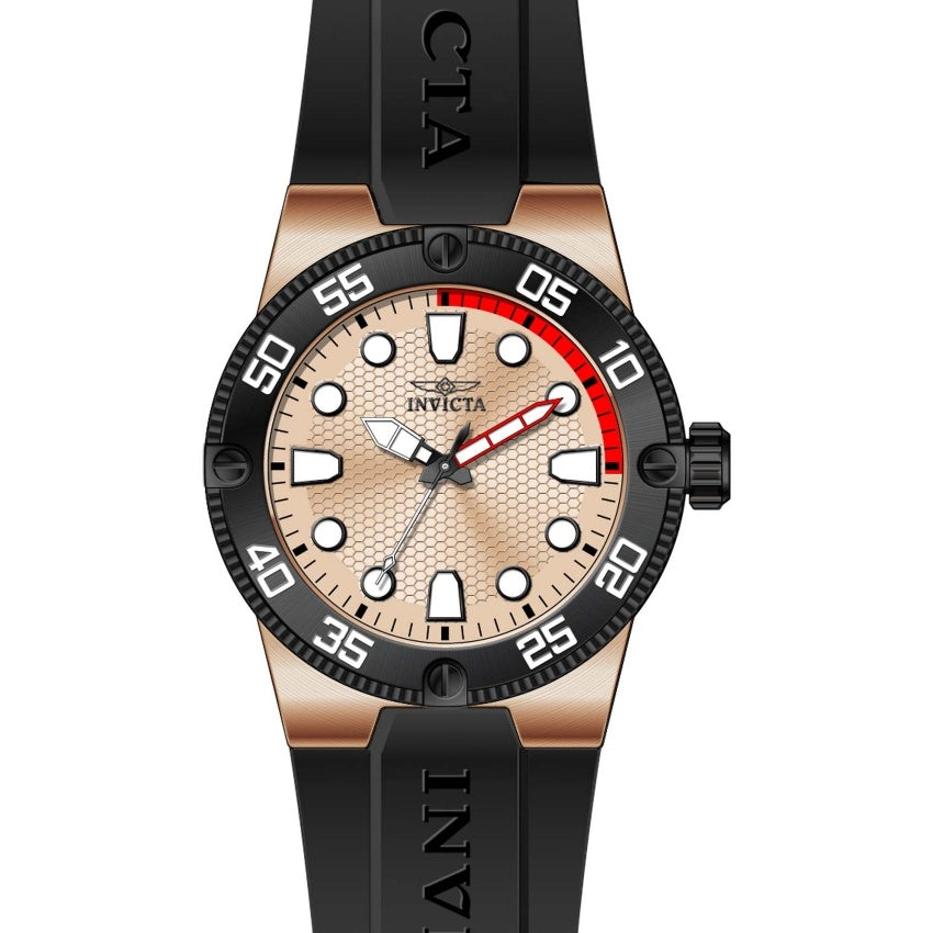 Invicta Pro Diver Quartz Rose-Tone Dial Men's Watch 18025