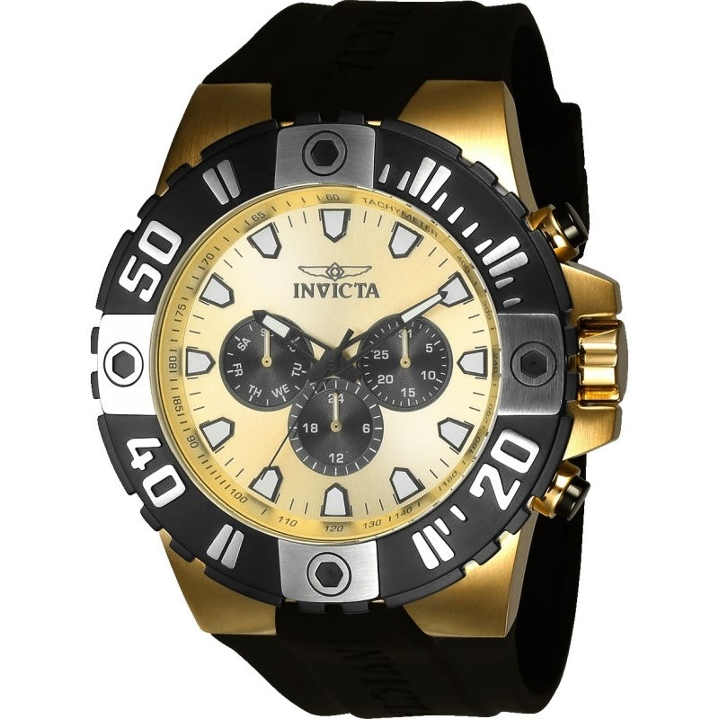 Invicta Pro Diver Quartz Gold-Tone Dial Men's Watch 23971