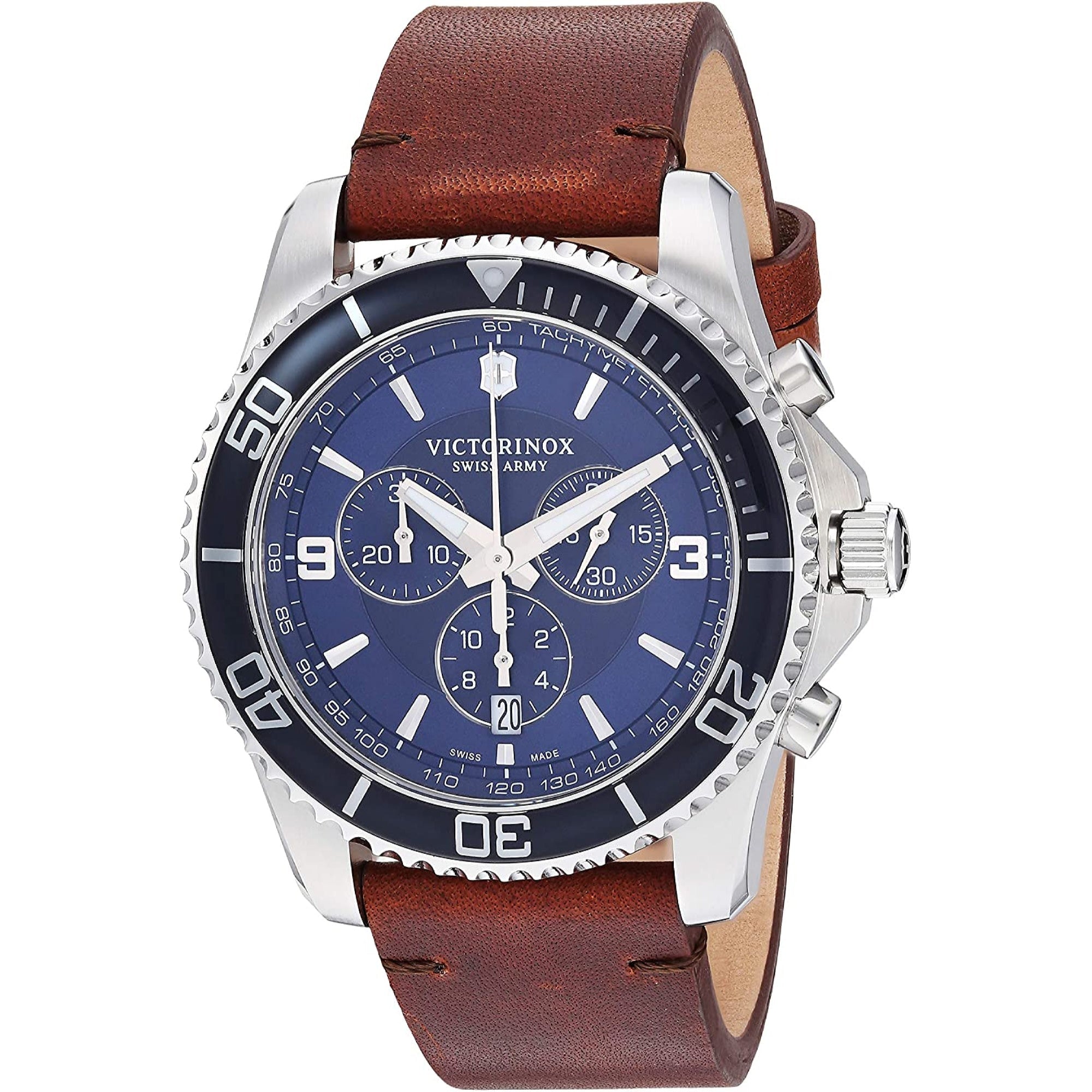 Victorinox Swiss Army Maverick Quartz Chronograph Blue Dial Men's Watch 241865