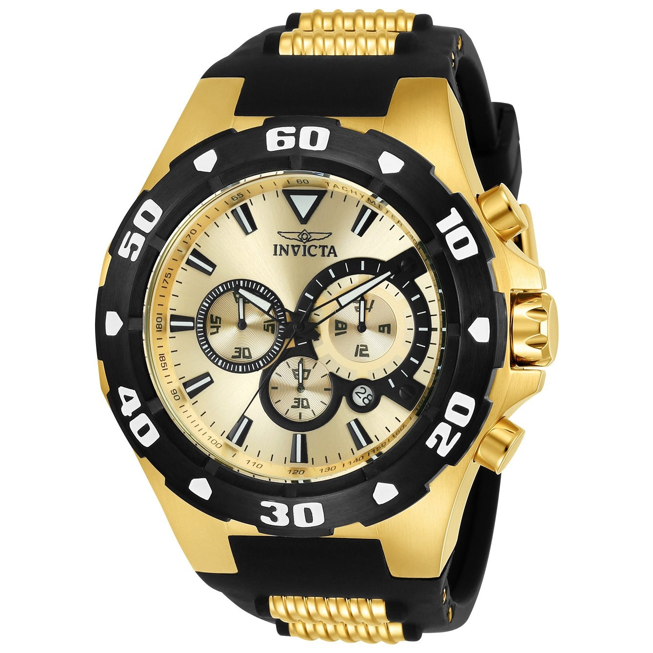 Invicta Pro Diver Quartz Gold-Tone Dial Men's Watch 24682