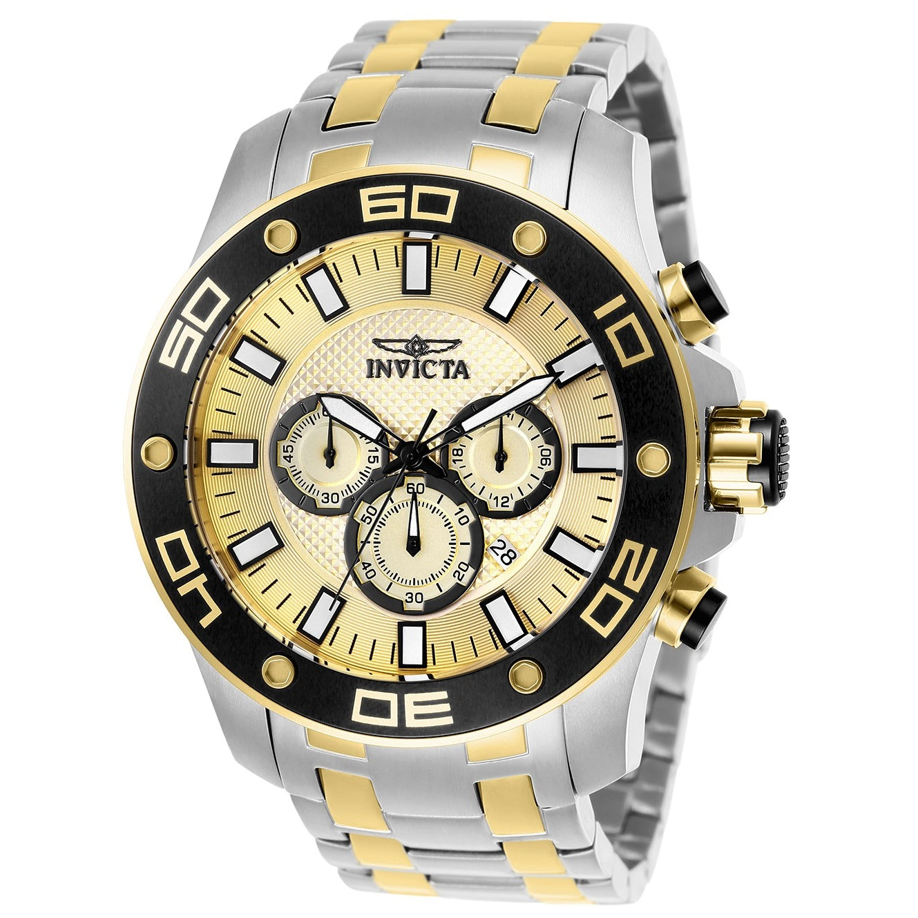 Invicta Pro Diver Quartz Scuba Gold-Tone Dial Men's Watch 26080