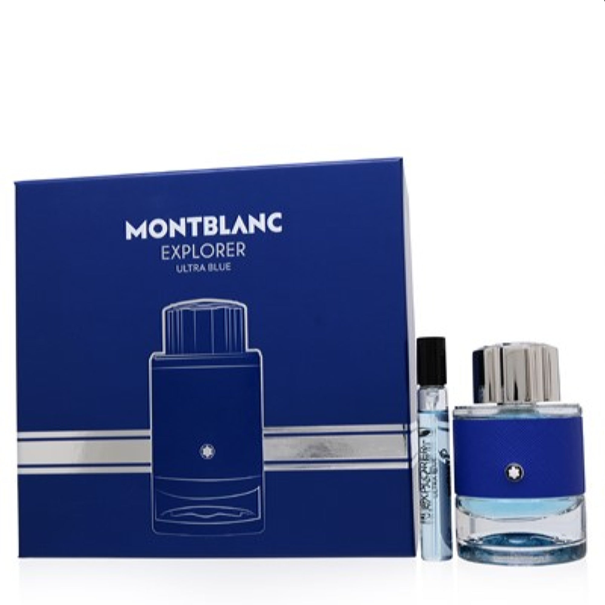 Mont Blanc Men's Explorer Ultra Blue Mont Blanc Set 3386460130554