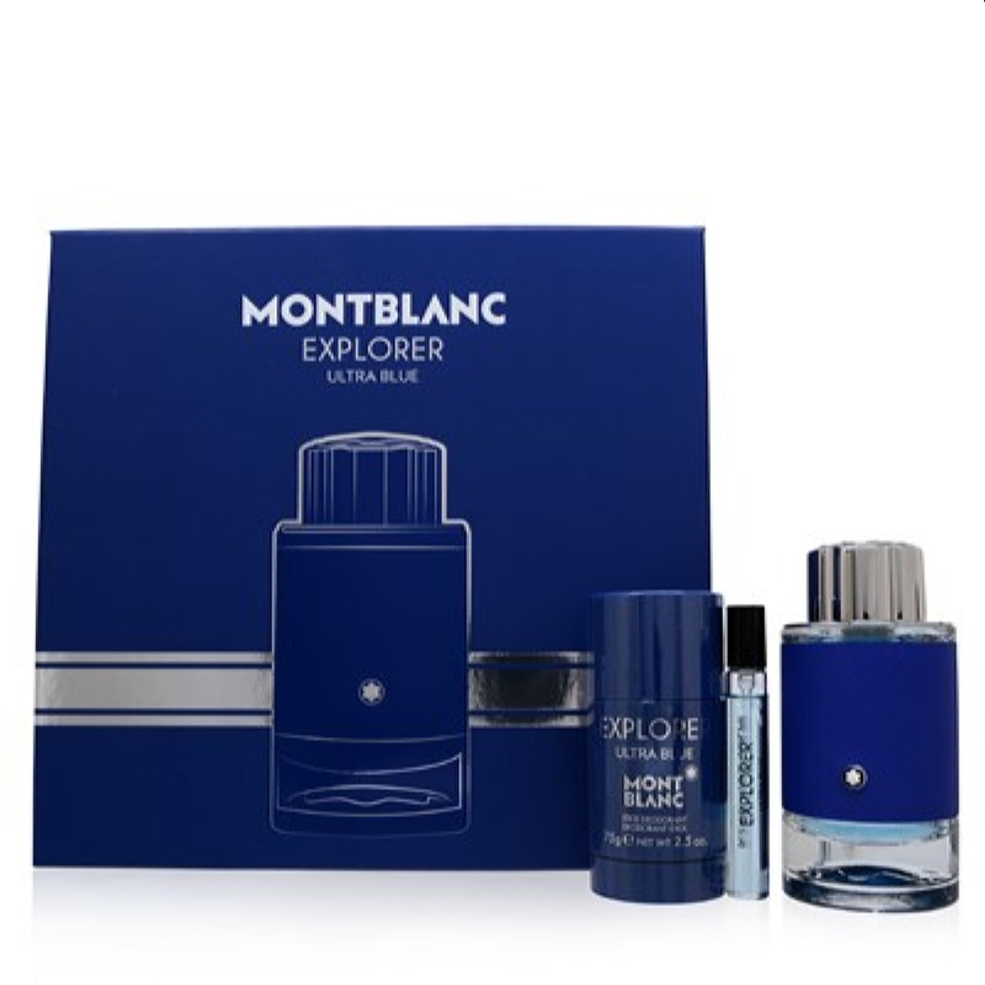 Mont Blanc Men's Explorer Ultra Blue Mont Blanc Set 3386460130561