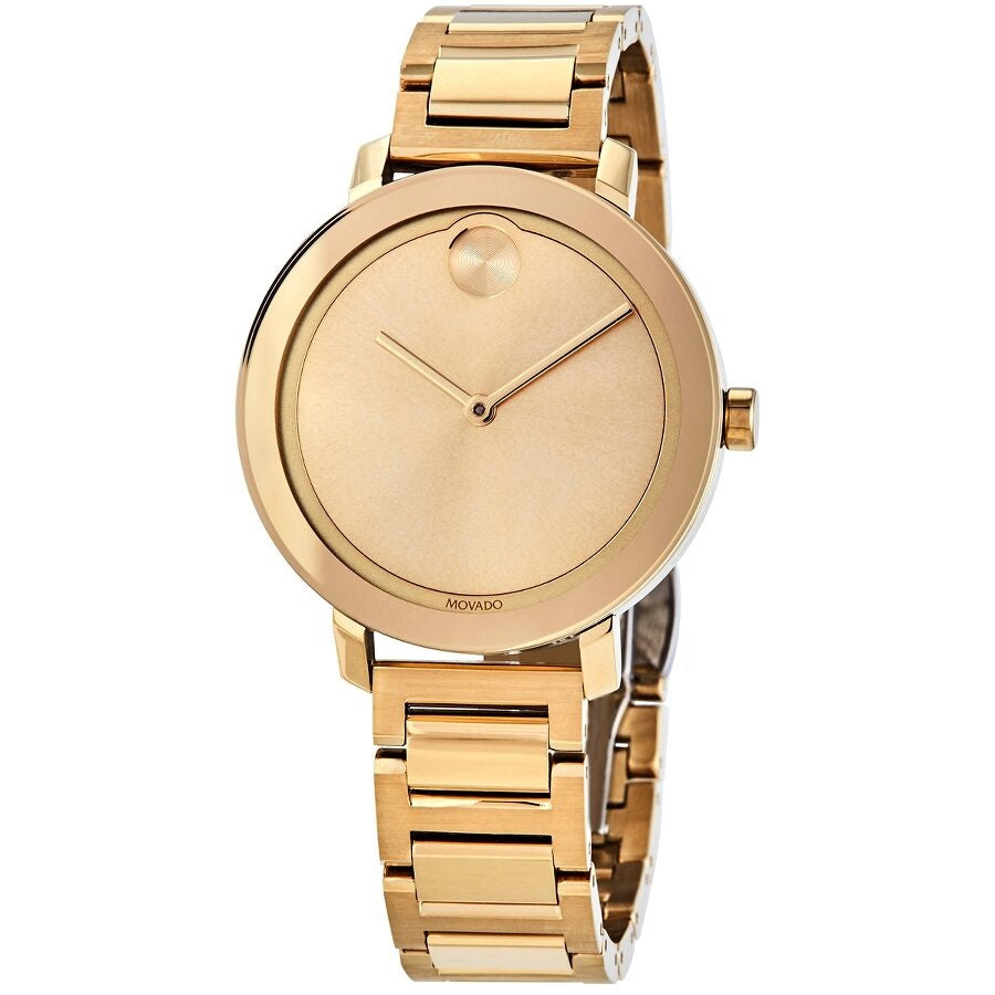 Movado Bold Evolution Quartz Gold Dial Women's Watch 3600648