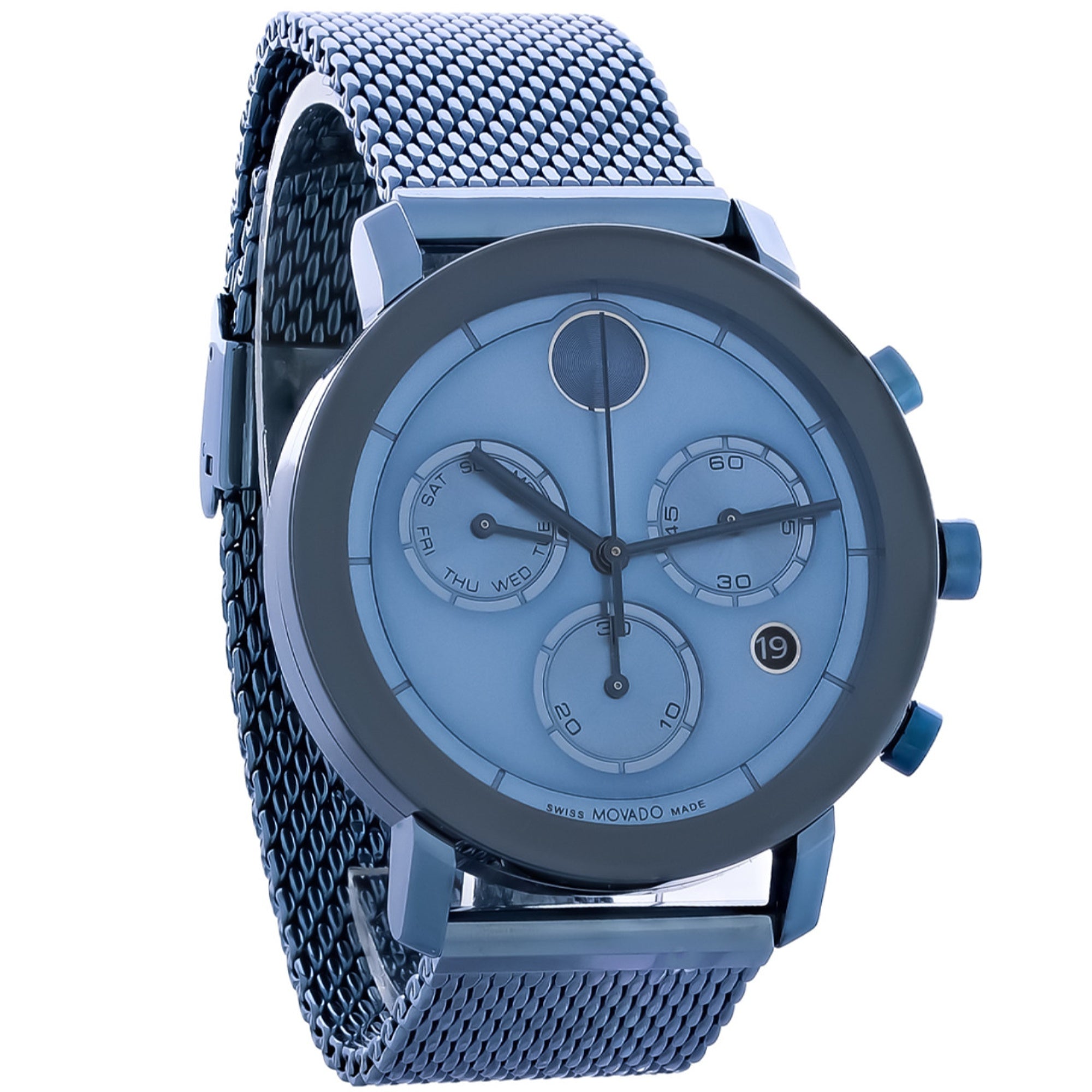 Movado Bold Evolution Quartz Chronograph Blue Dial Men's Watch 3600809