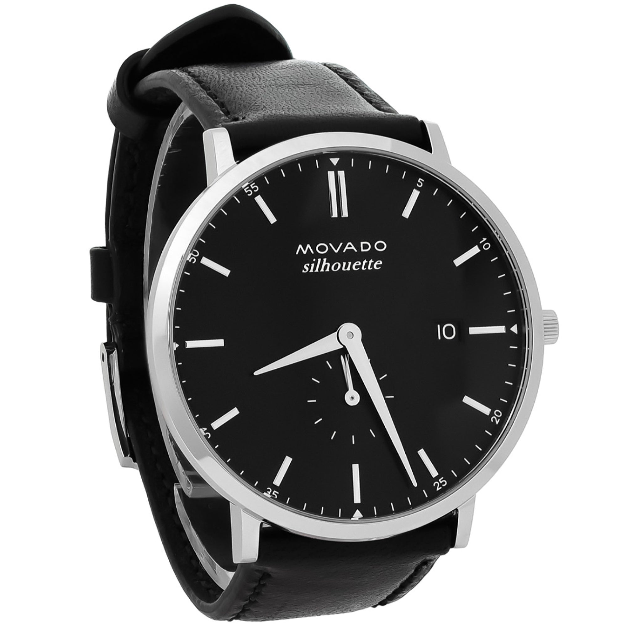 Movado Heritage Quartz Black Dial Unisex Watch 3650130