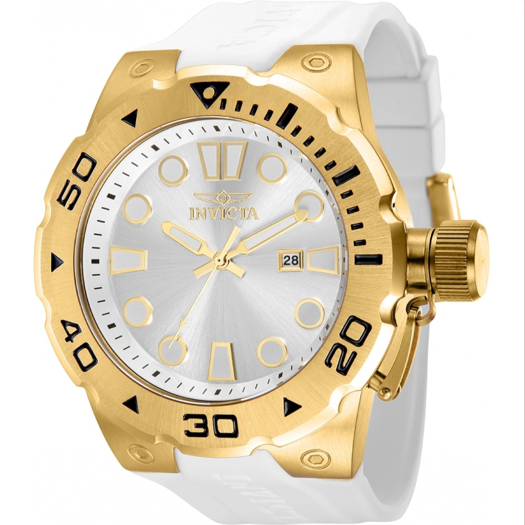 Invicta Pro Diver Quartz Silver Dial Men's Watch 36989