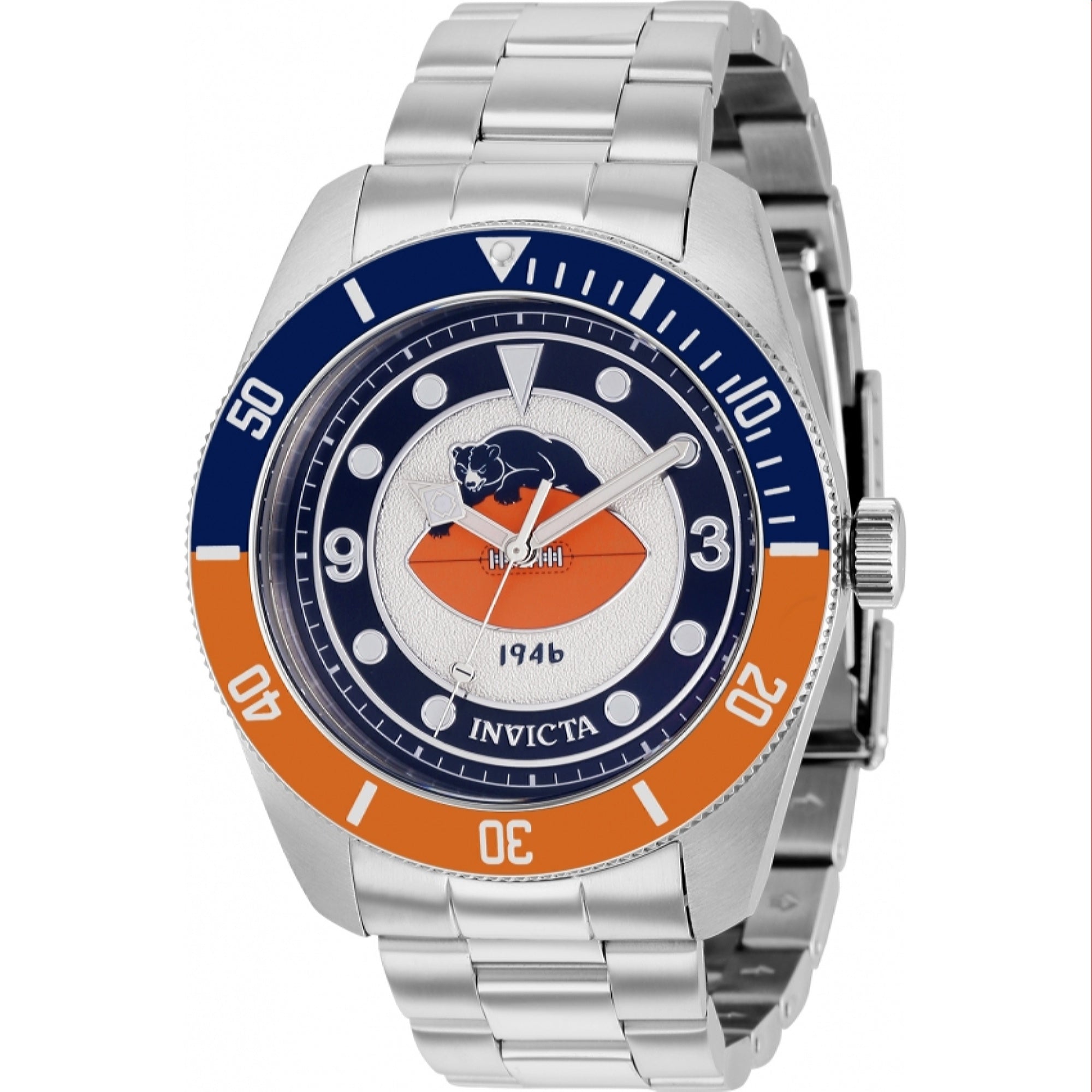 Invicta NFL Quartz Silver Dial Men's Watch 37236