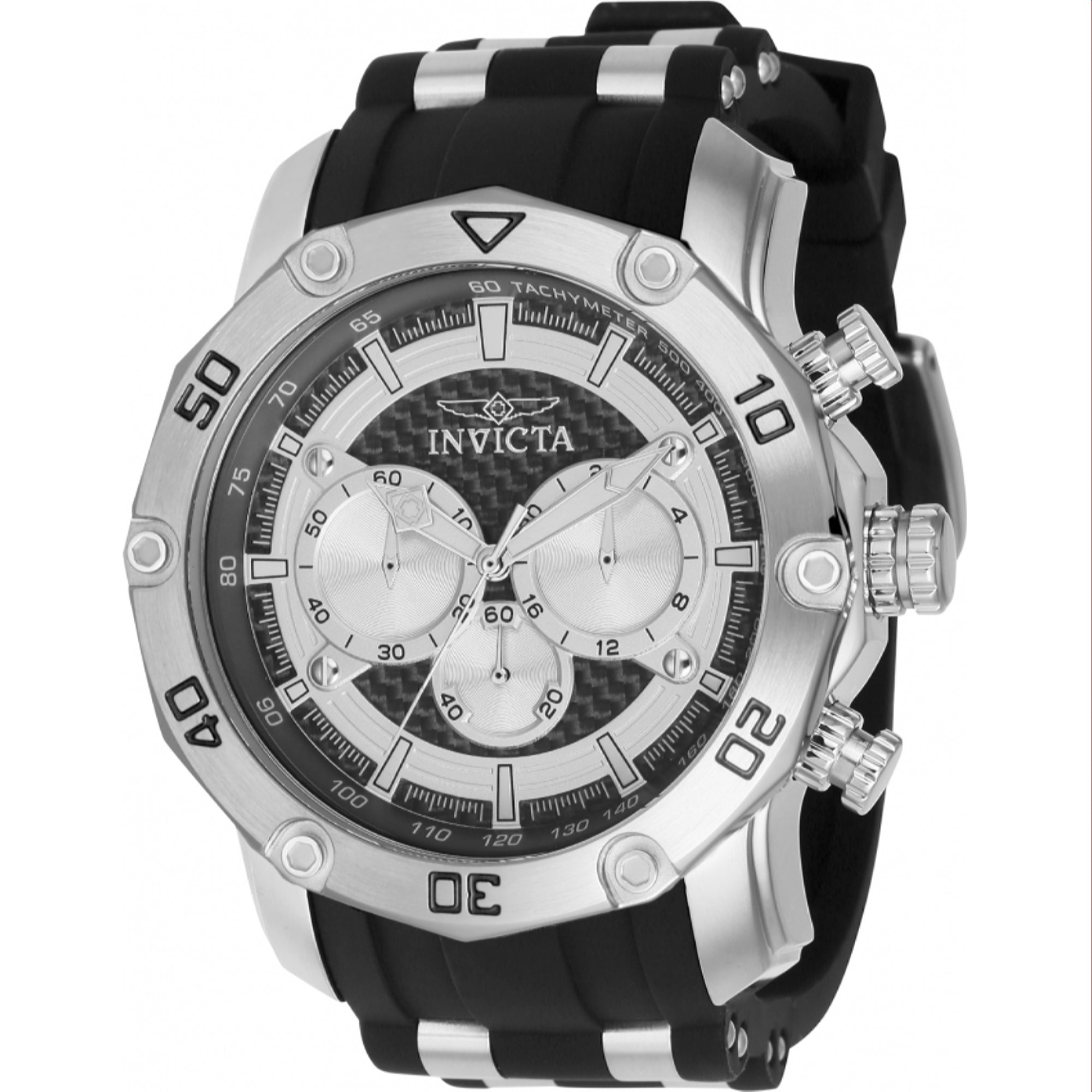 Invicta Pro Diver Scuba Quartz Silver Dial Men's Watch 37718