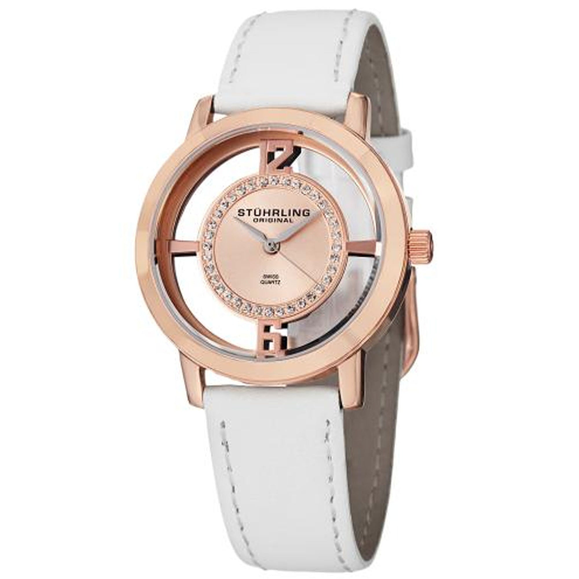 Stuhrling Quartz Classic Rose gold Dial Women's Watch 388L2.SET.03