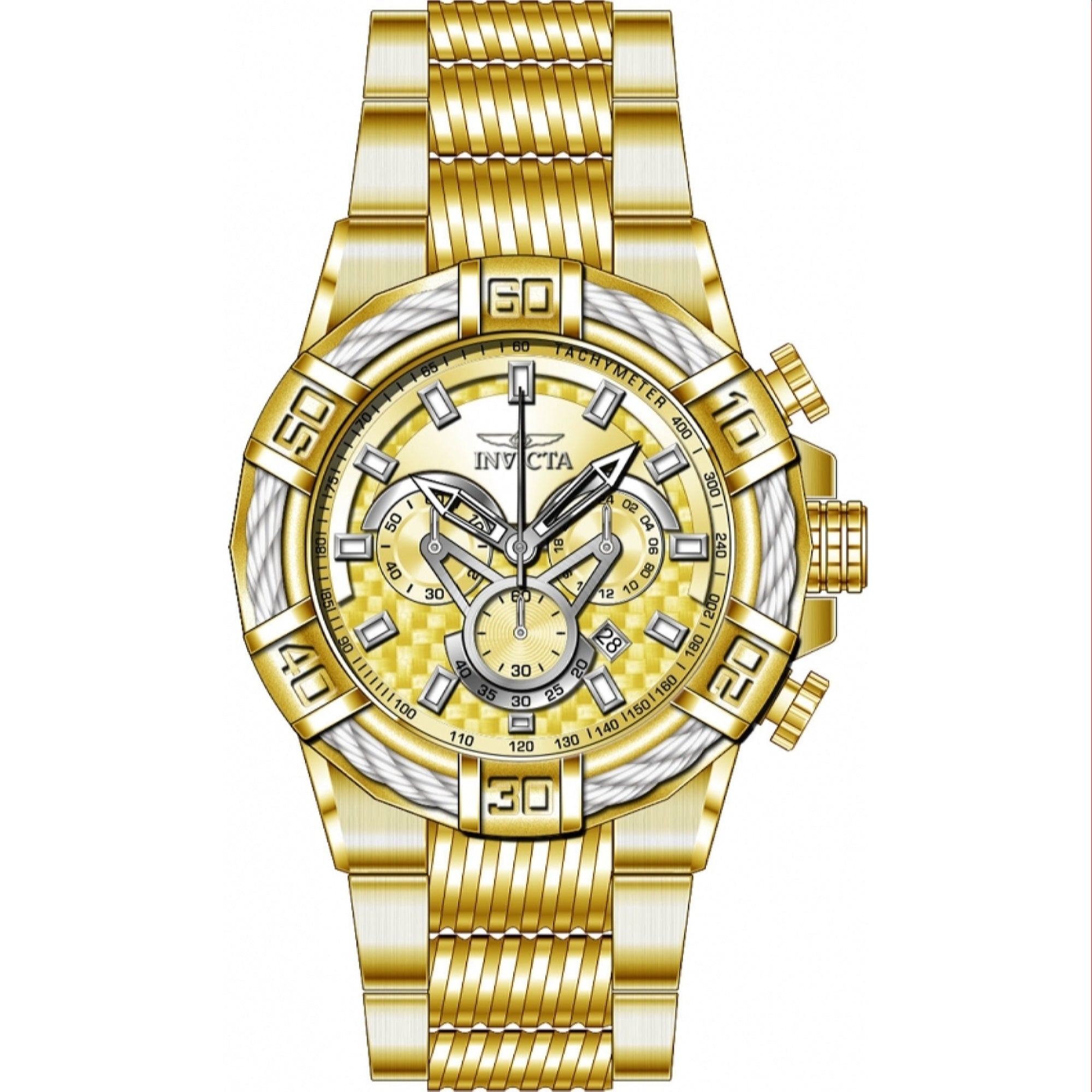 Invicta Quartz Gold-Tone Dial Men's Watch 38955
