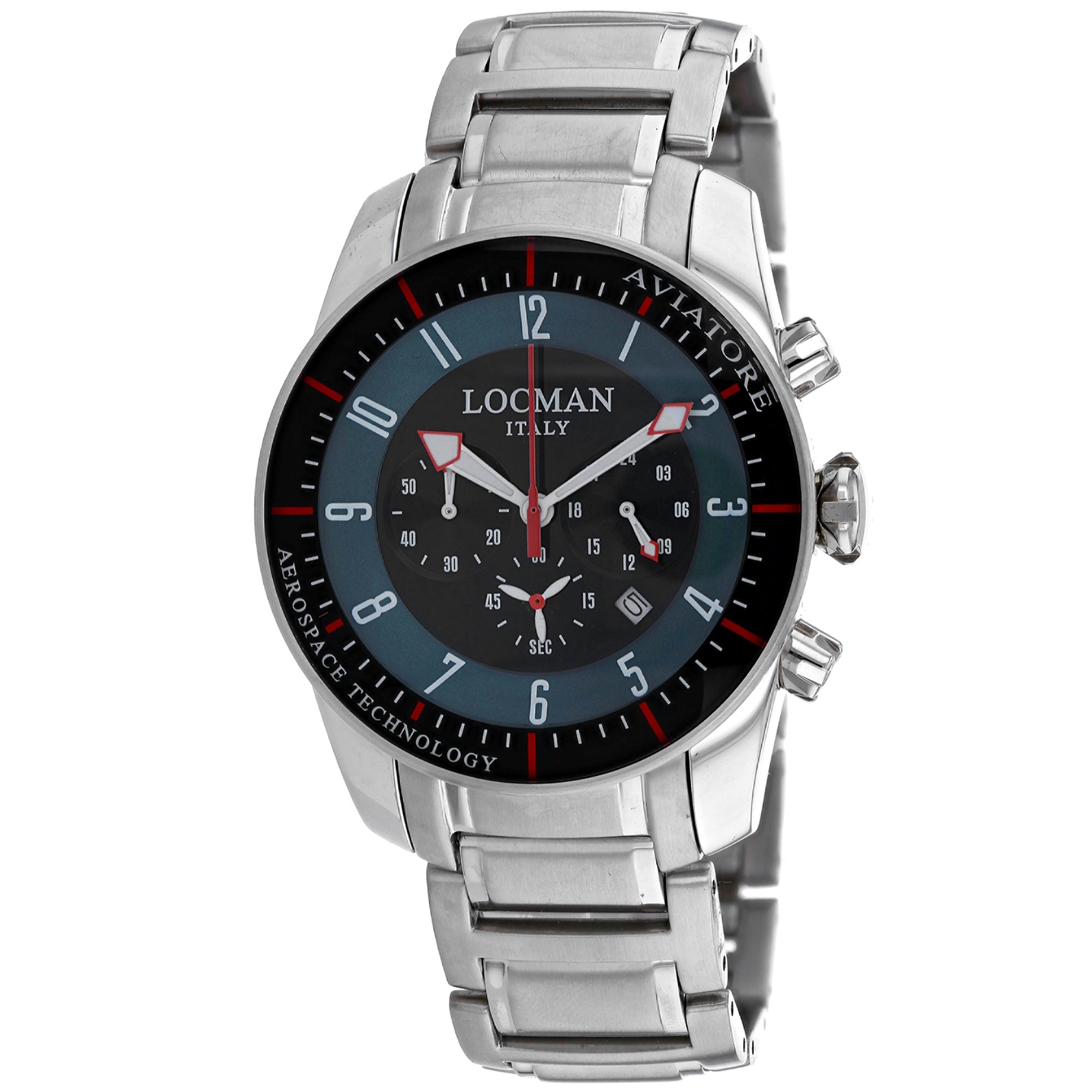 Locman Quartz Aviatore Green Dial Men's Watch 450NBBKGR
