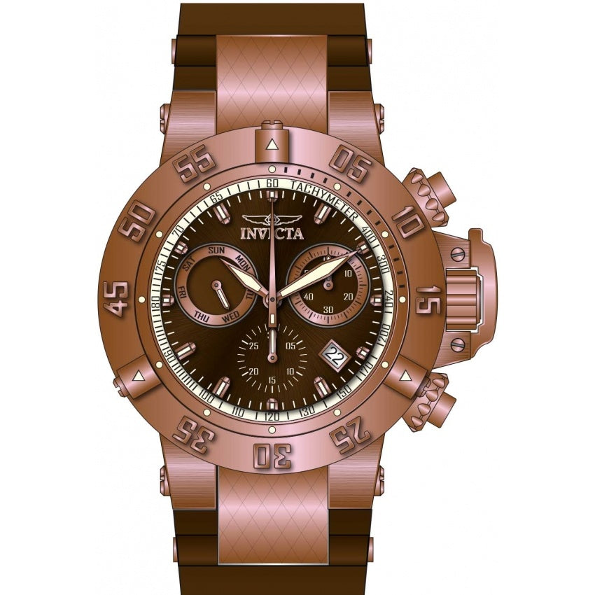 Invicta Subaqua Quartz Noma III Chronograph Brown Dial Men's Watch 5510