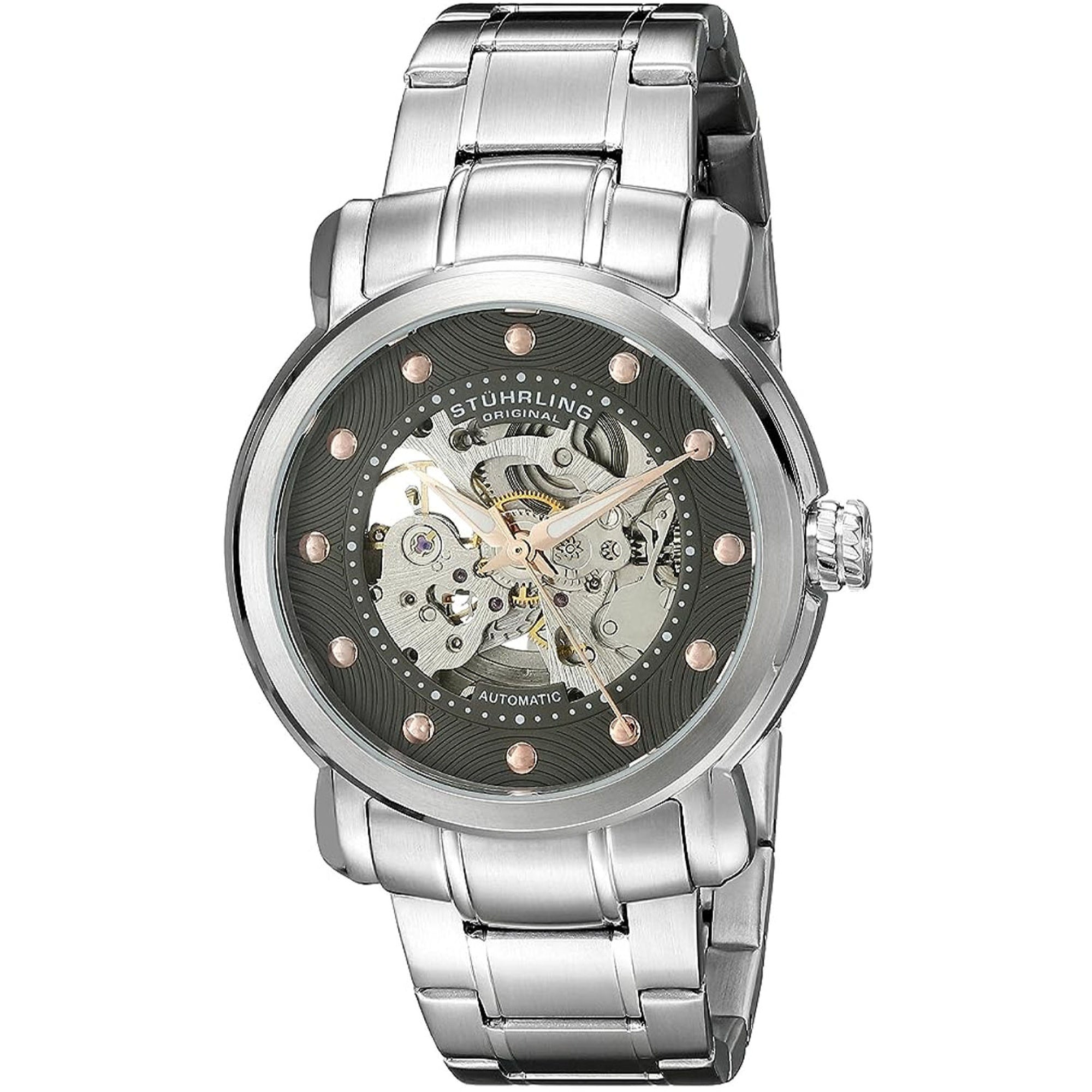 Stuhrling Quartz Legacy Black Dial Men's Watch 644.03