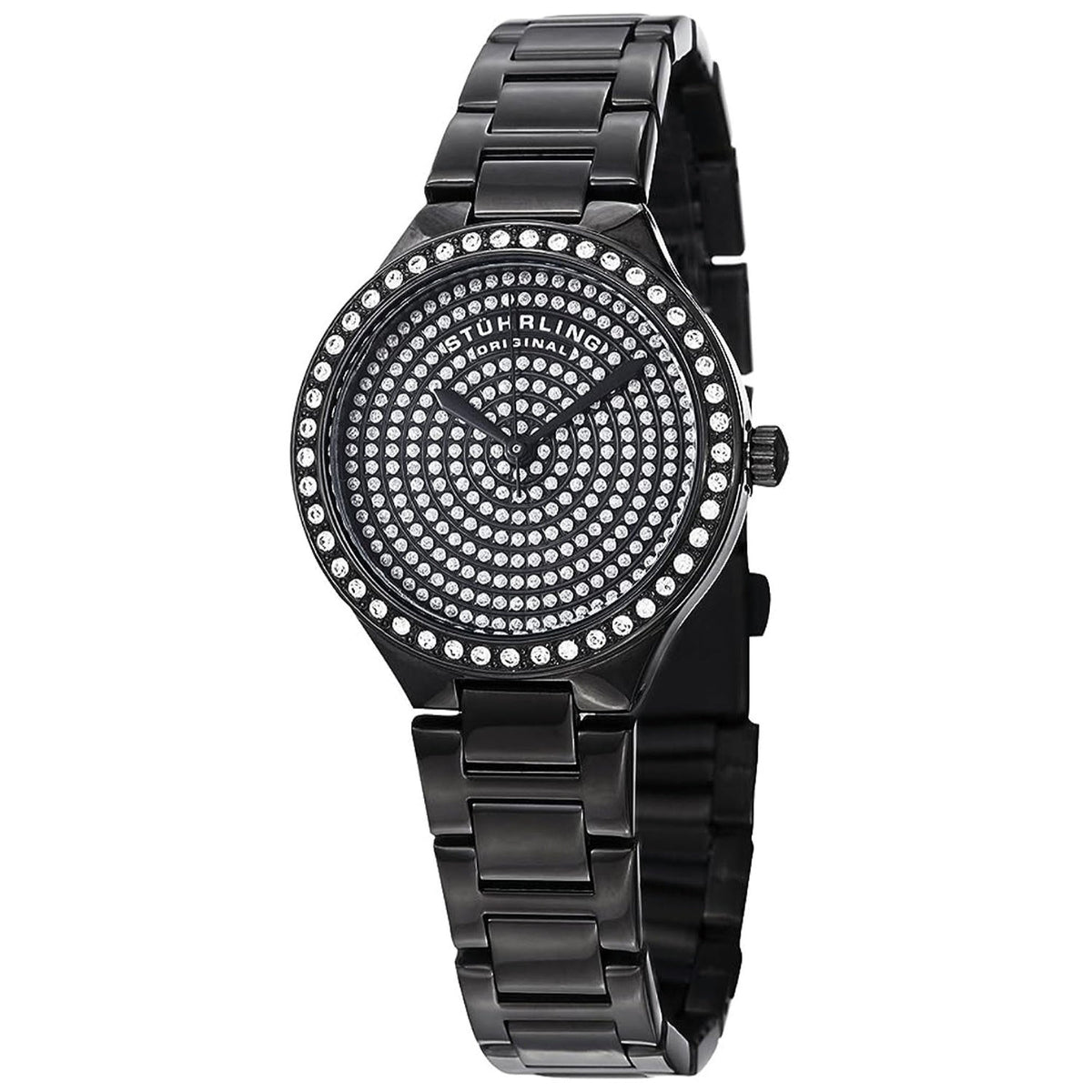 Stuhrling Quartz Symphony Black Dial Women's Watch 683.02