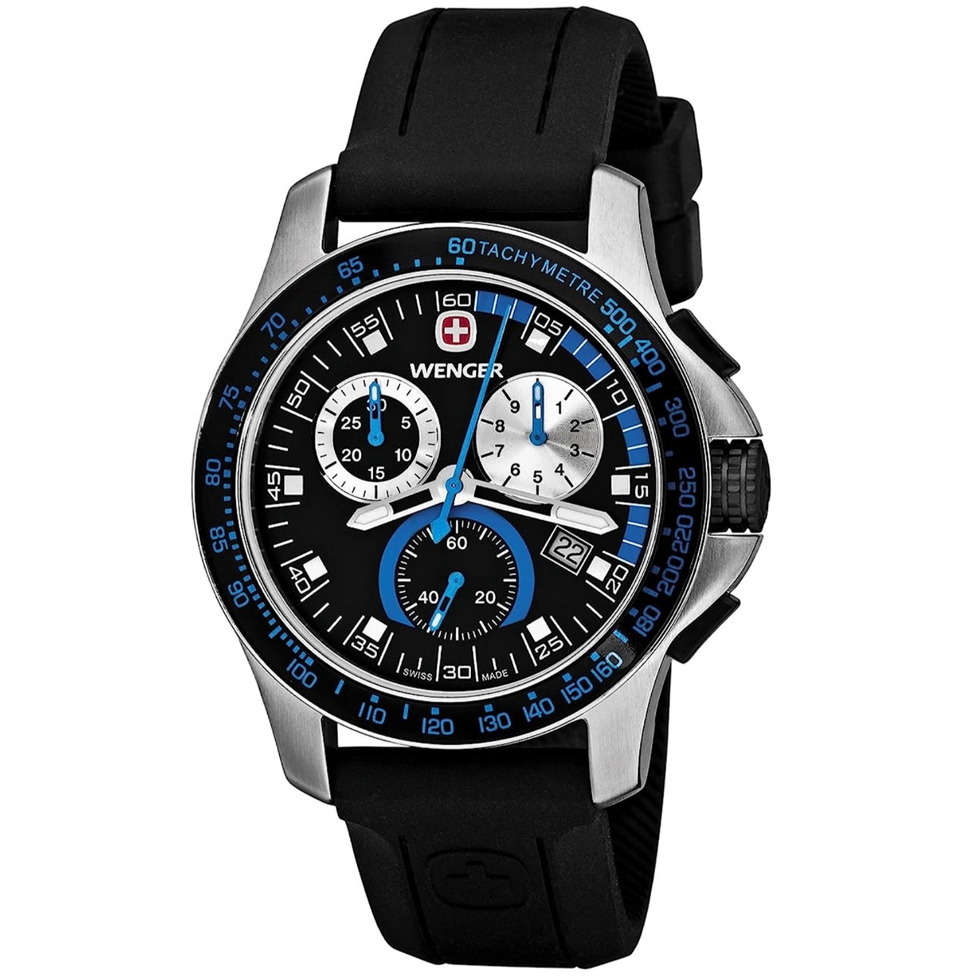 Wenger Quartz Battalion Black Dial Men's Watch 7078B