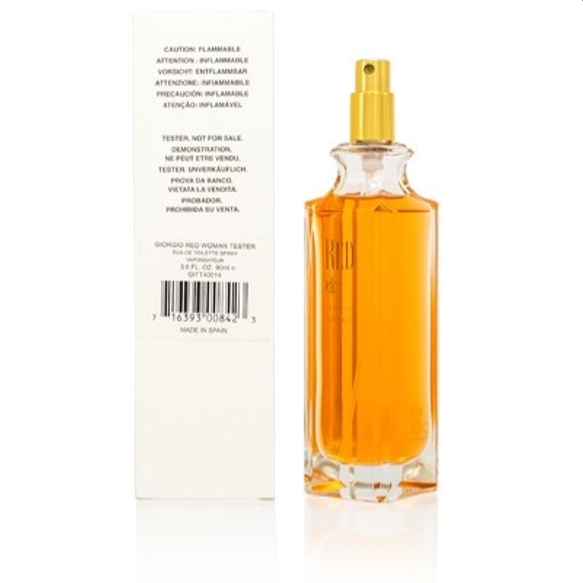 Giorgio B. Hills Women's Red Giorgio B. Hills Edt Spray No Cap Tester 3.0 Oz (90 Ml) 716393008423