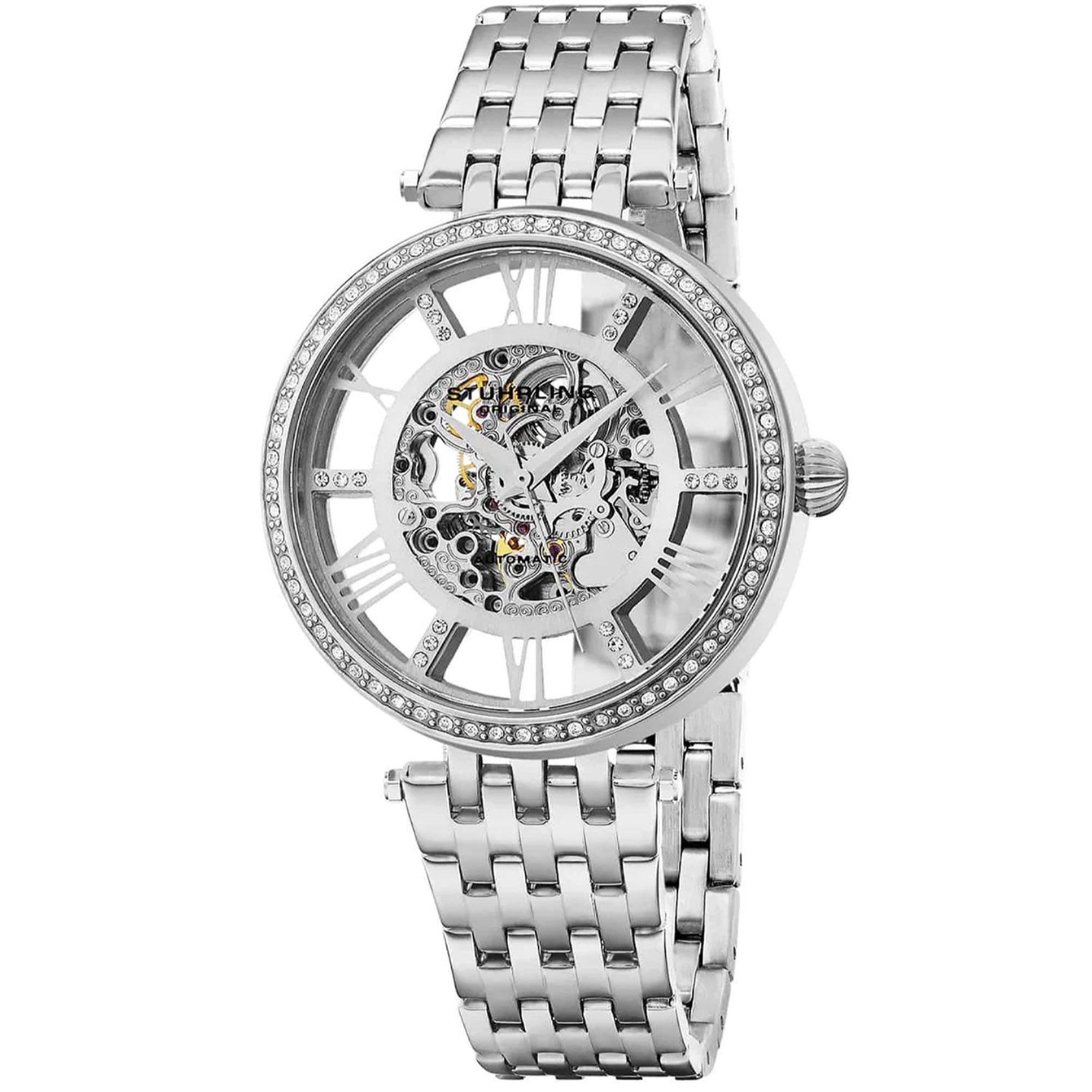 Stuhrling Automatic Delphi Silver Dial Women's Watch 724.01