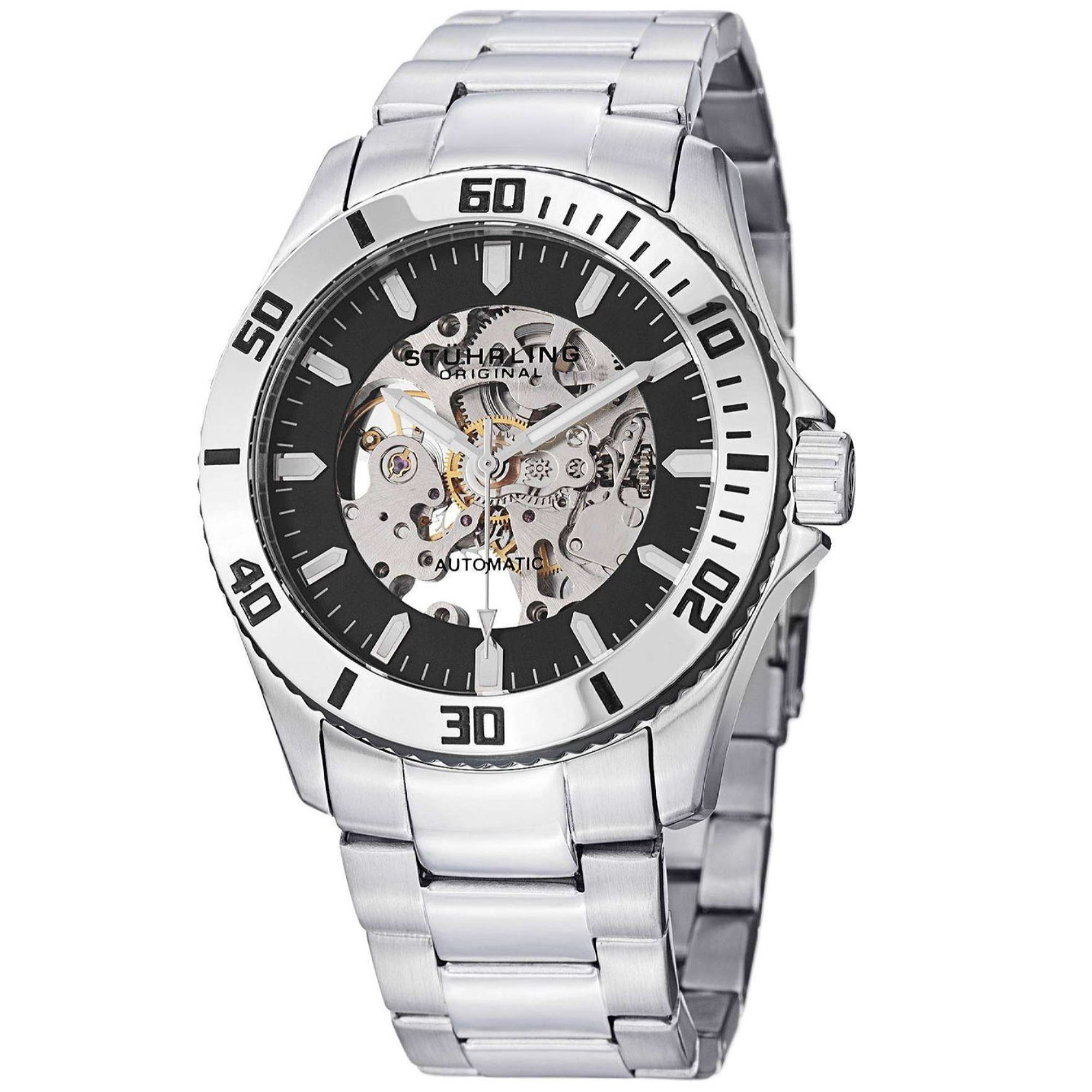 Stuhrling Quartz Antilles Black Dial Men's Watch 773.01