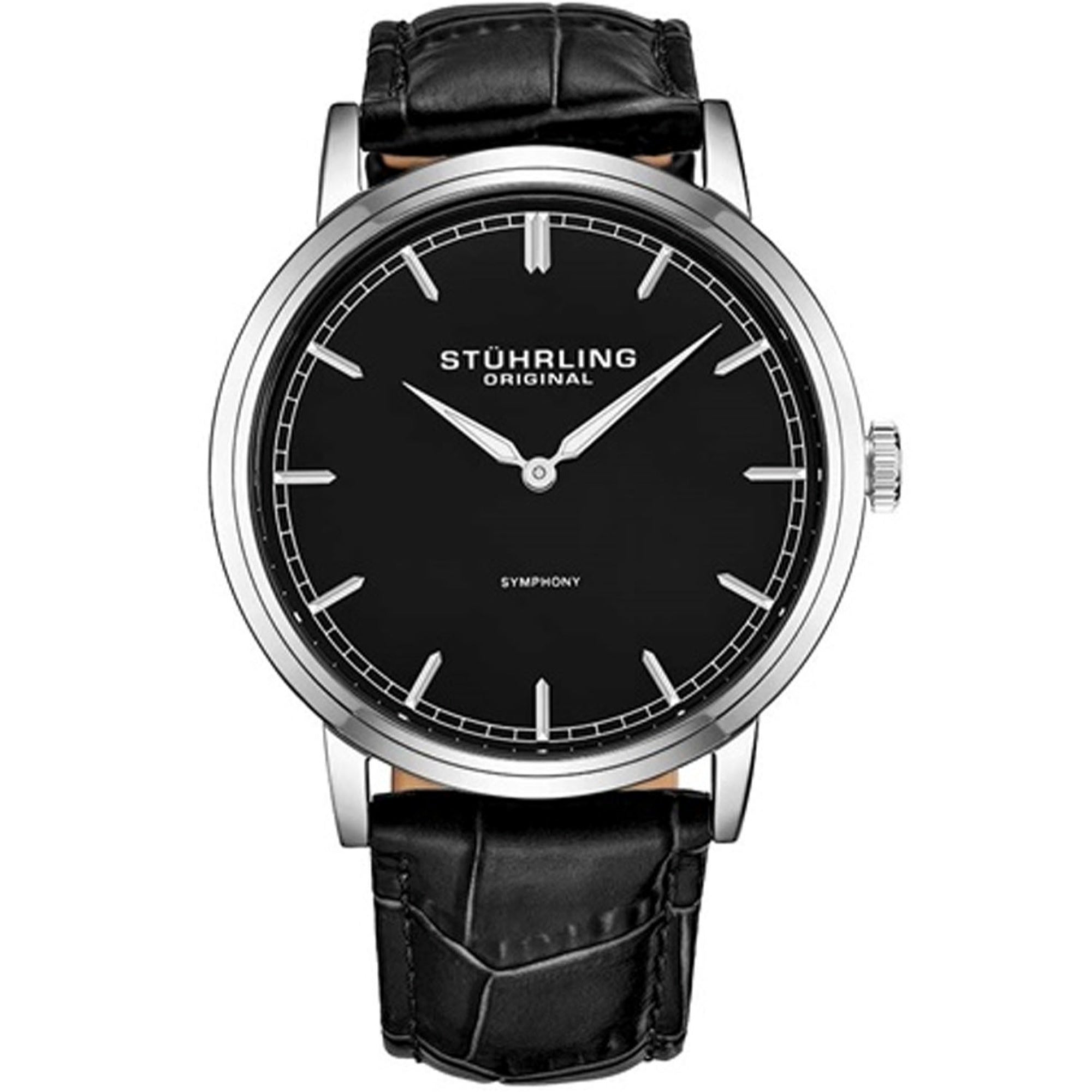 Stuhrling Quartz Symphony Black Dial Men's Watch 779.02