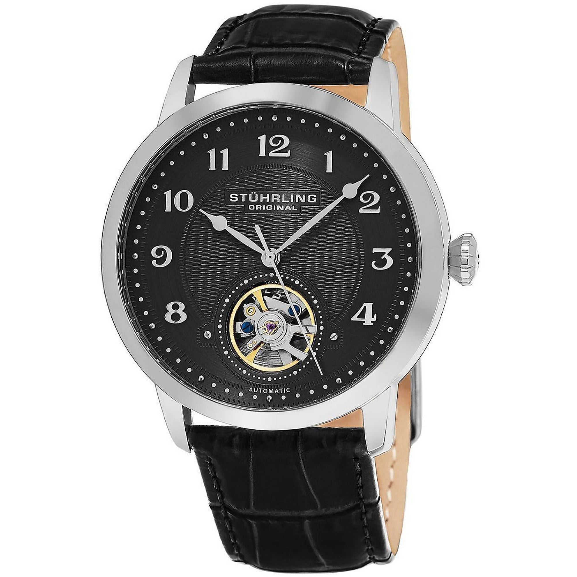 Stuhrling Quartz Classic Black Dial Men's Watch 781.02