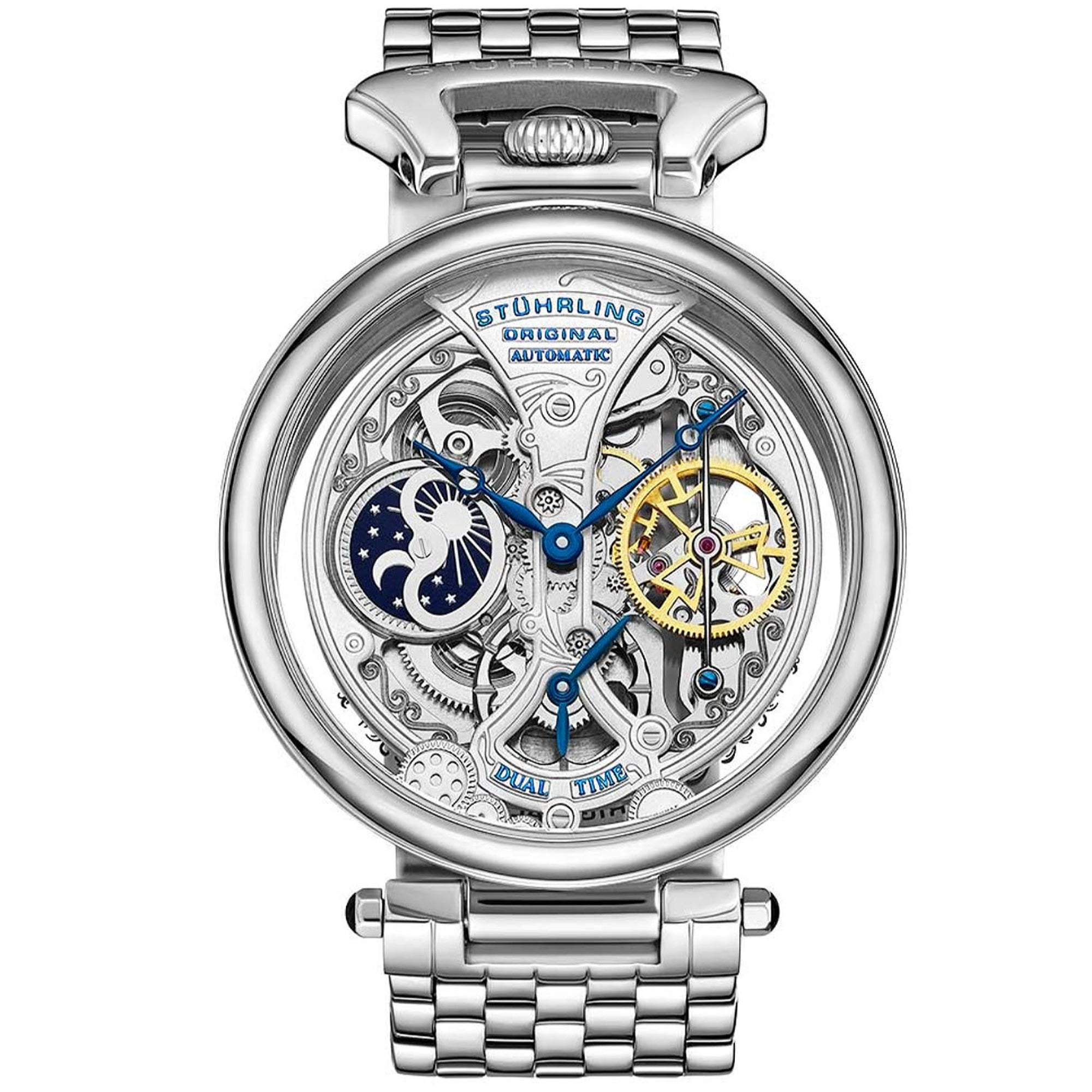 Stuhrling Quartz Reserve Silver Dial Men's Watch 797.01