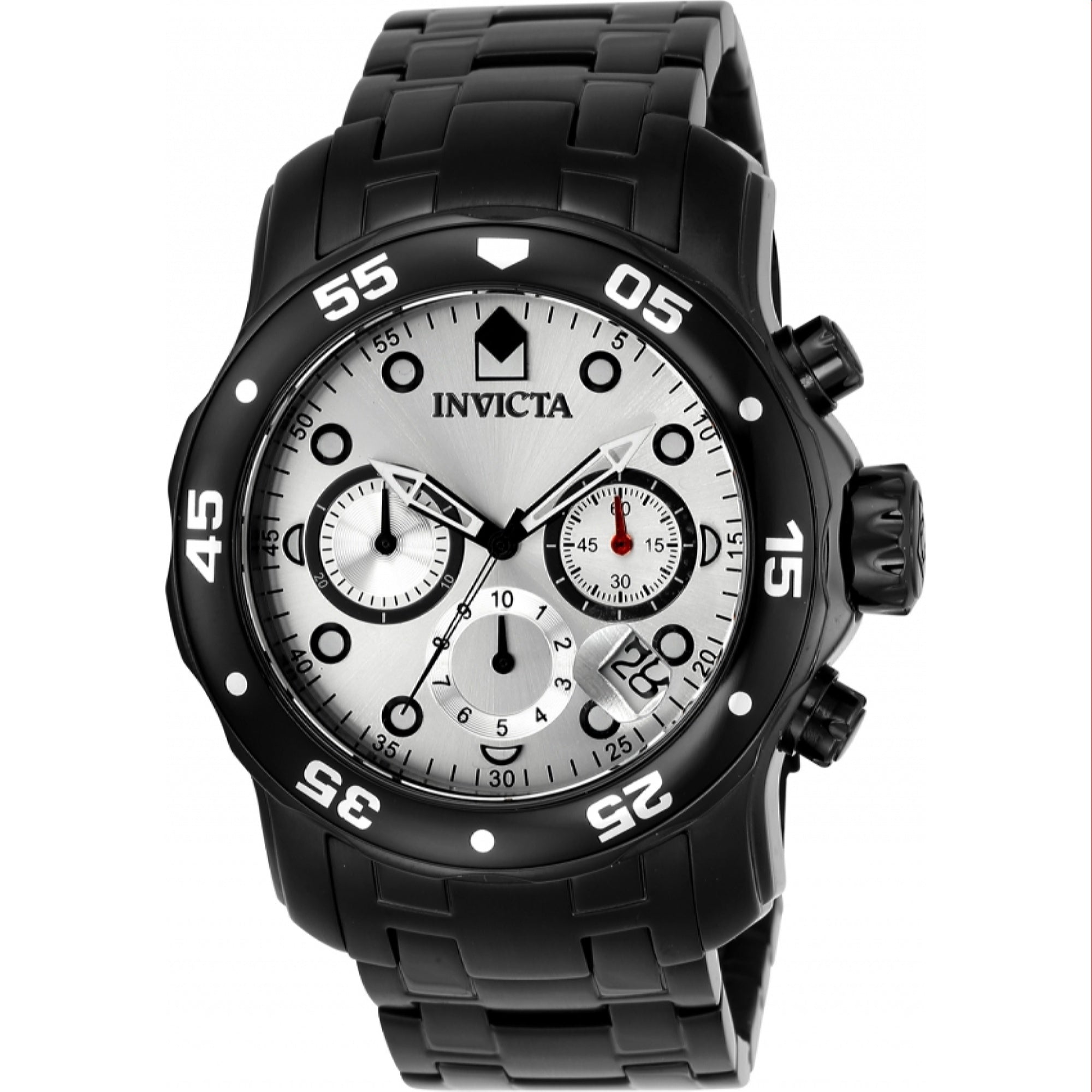 Invicta Pro Diver Scuba Quartz Silver Dial Men's Watch 80075